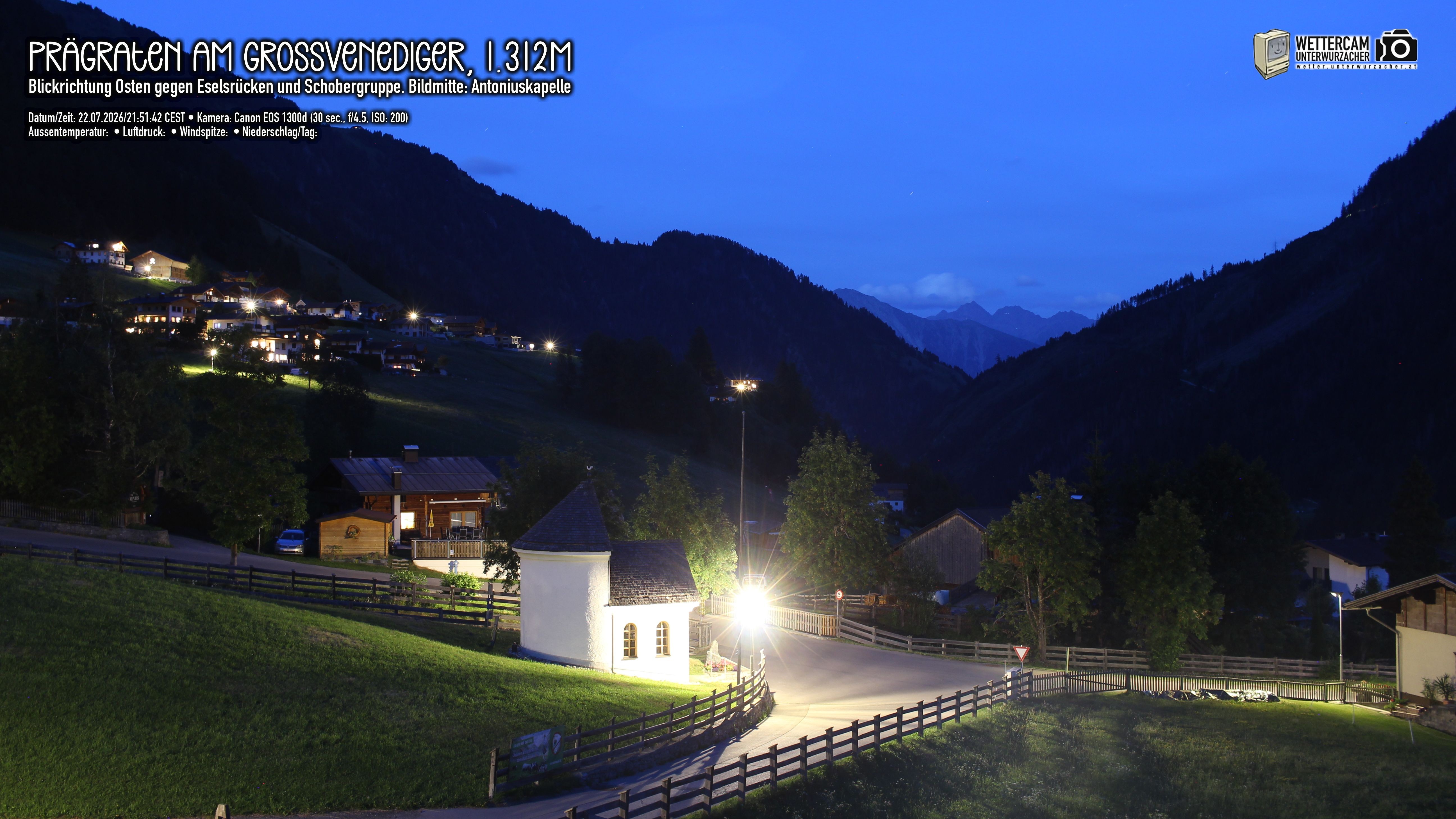Archived image Webcam Prägraten, East Tyrol