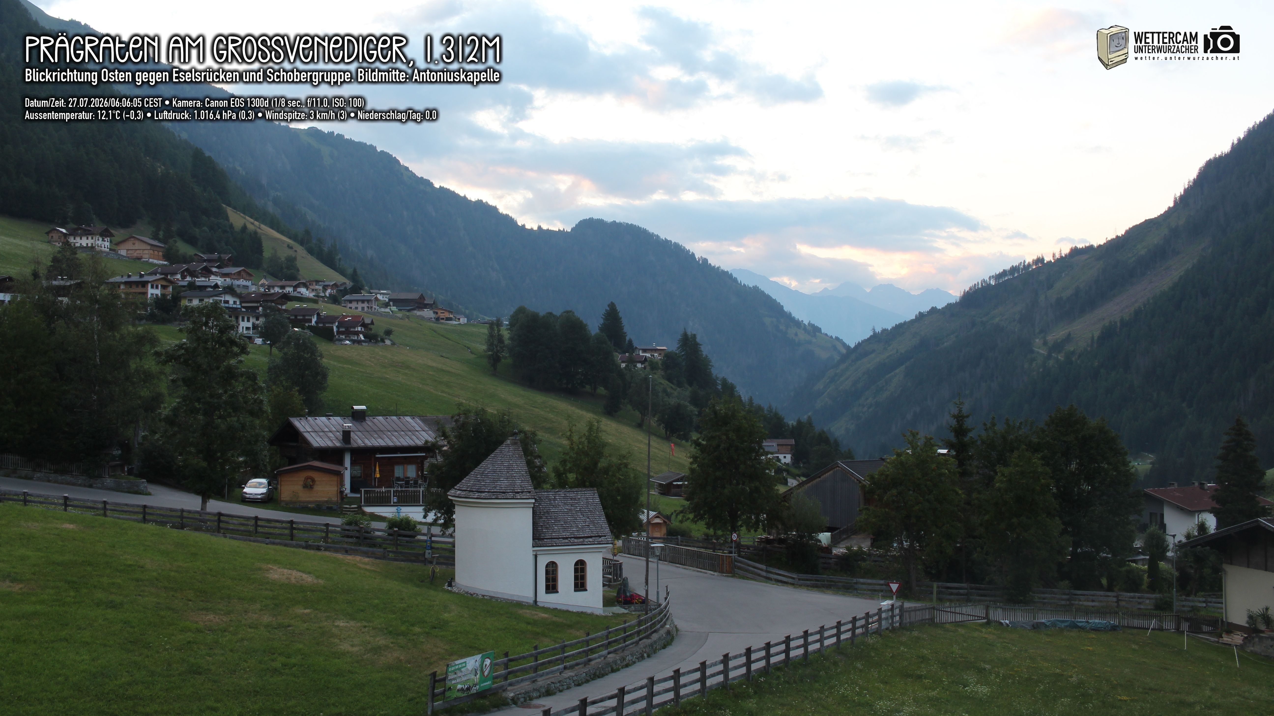 Archiv Foto Webcam Prägraten in Osttirol