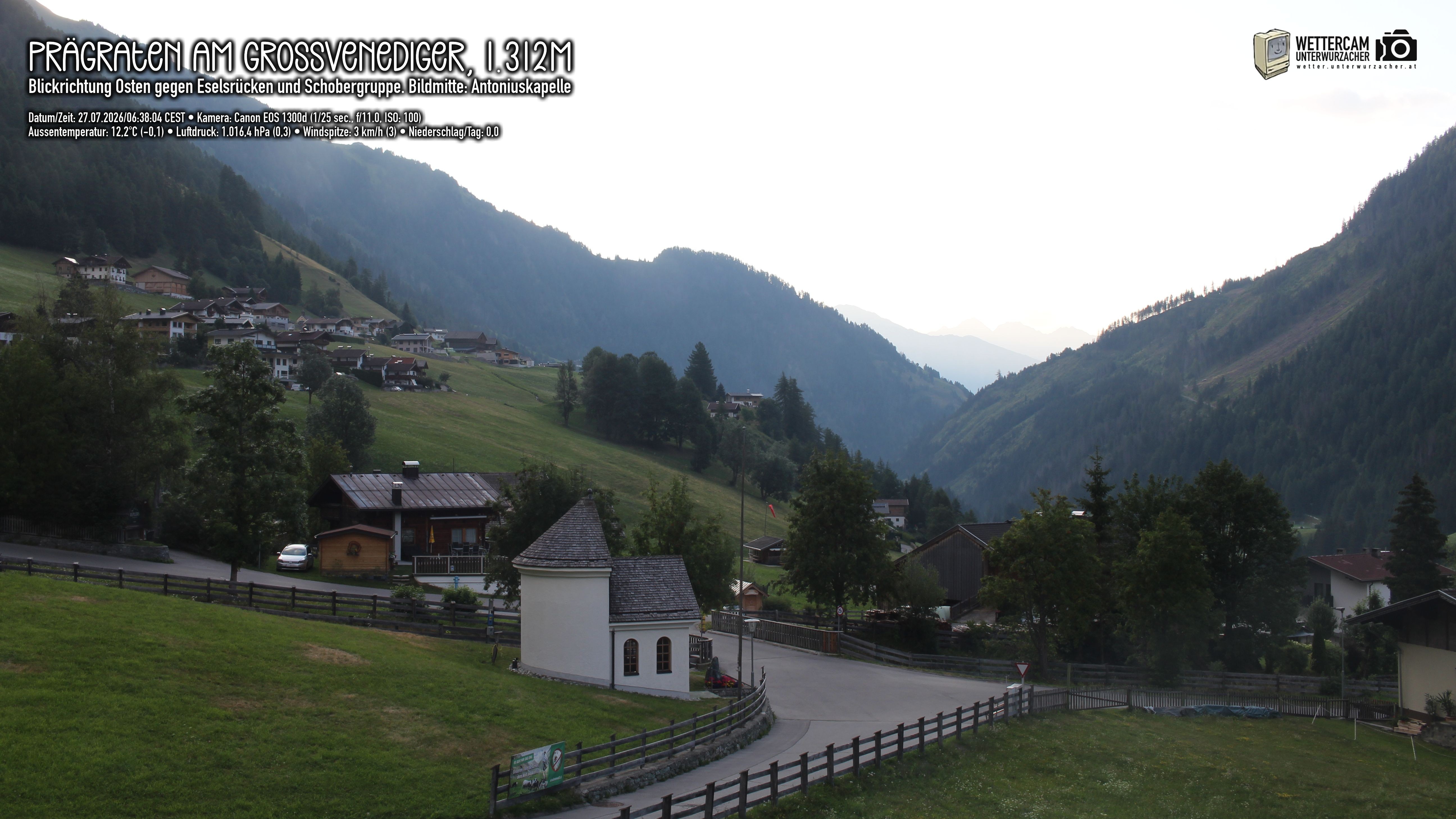 Archiv Foto Webcam Prägraten in Osttirol