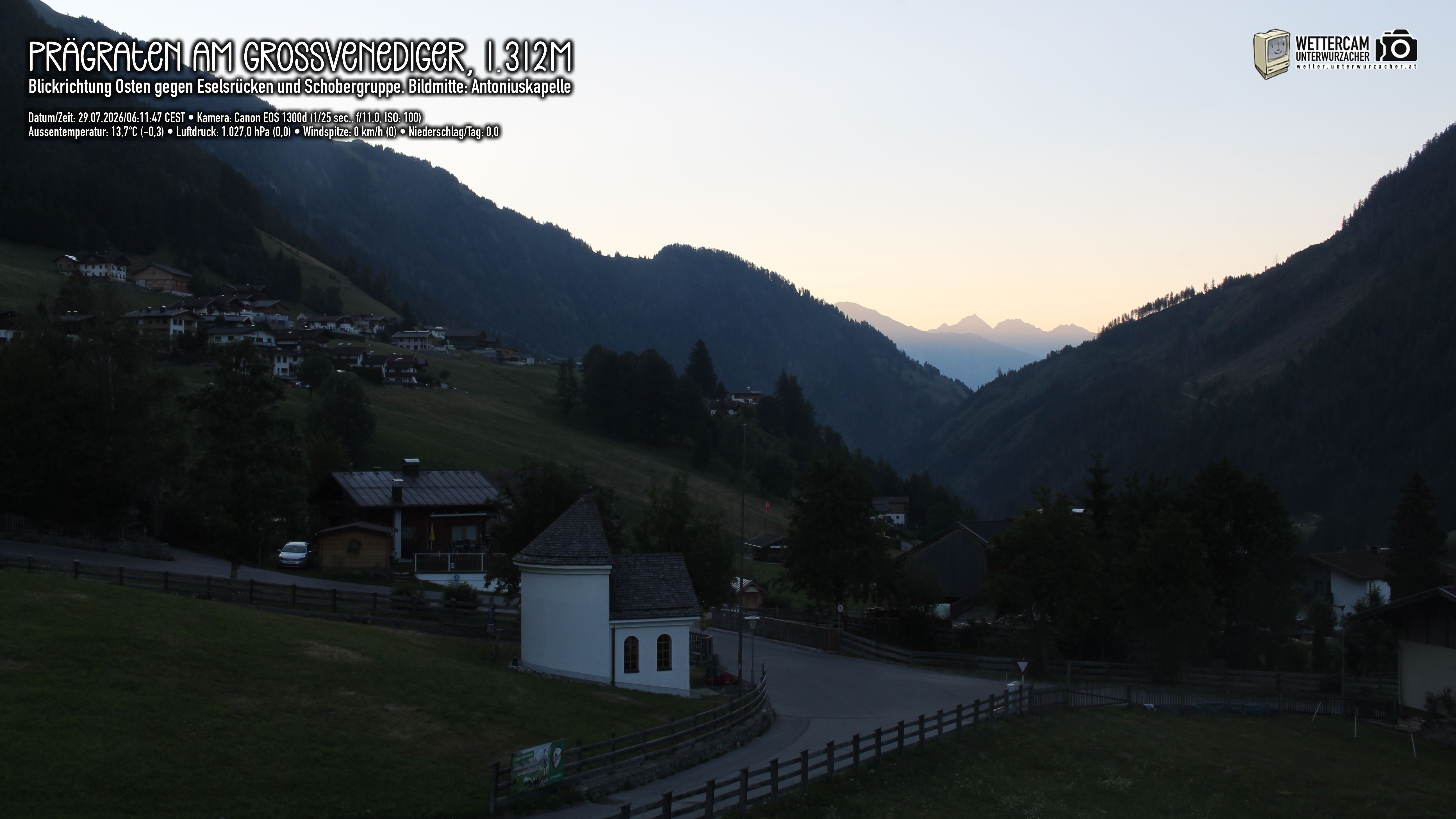 Archiv Foto Webcam Prägraten in Osttirol