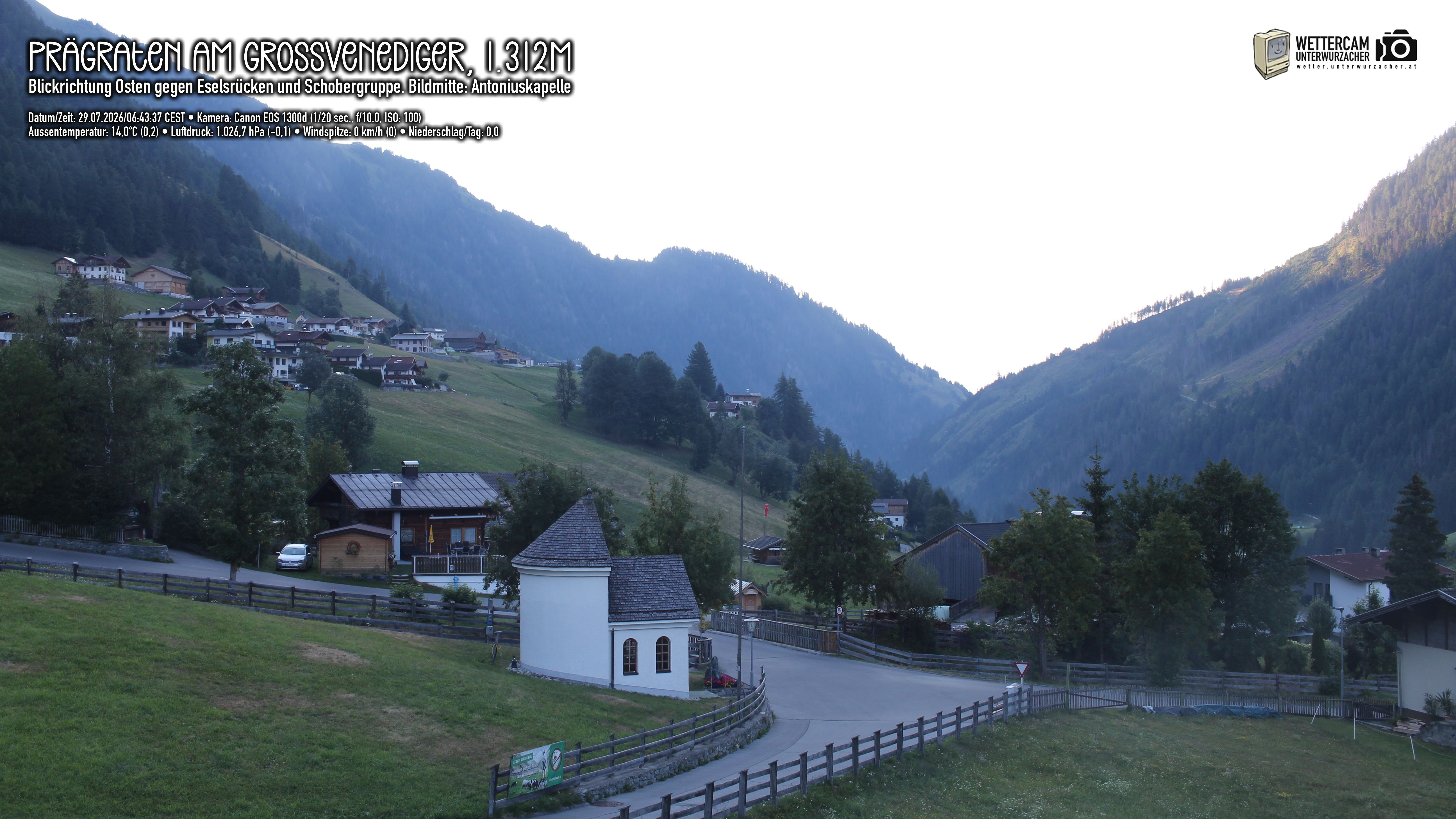 Archiv Foto Webcam Prägraten in Osttirol