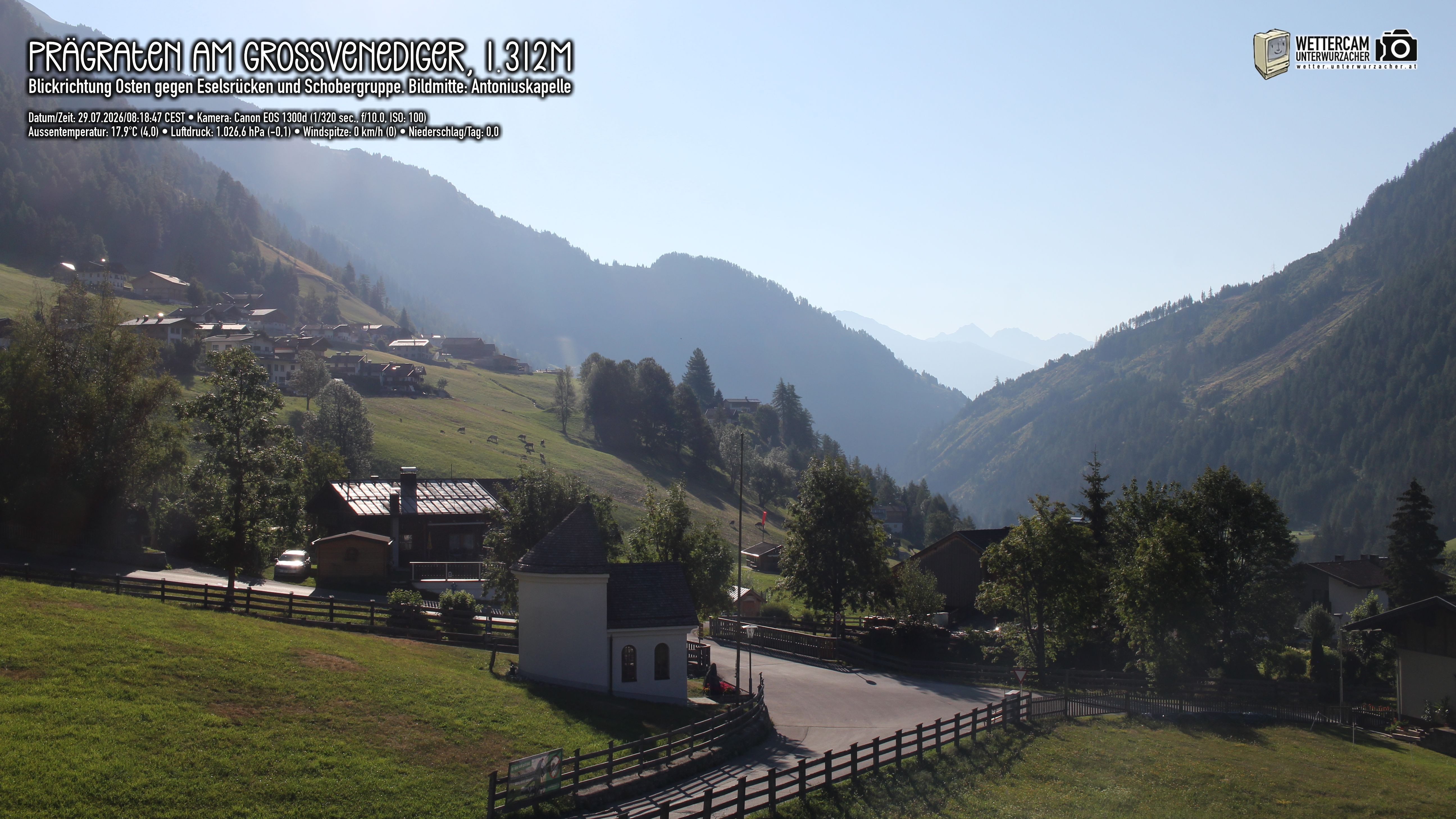 Archiv Foto Webcam Prägraten in Osttirol