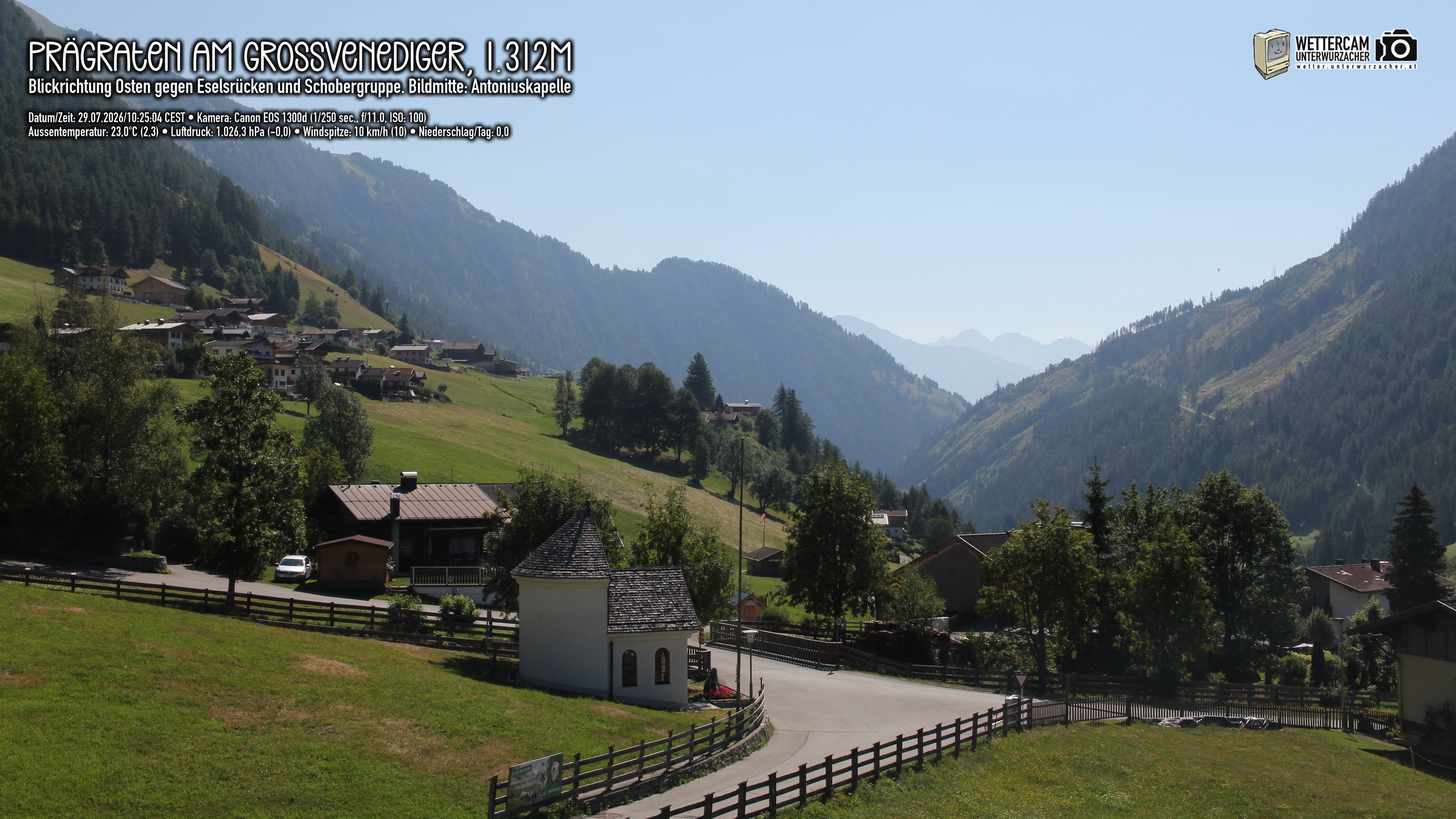 Archiv Foto Webcam Prägraten in Osttirol