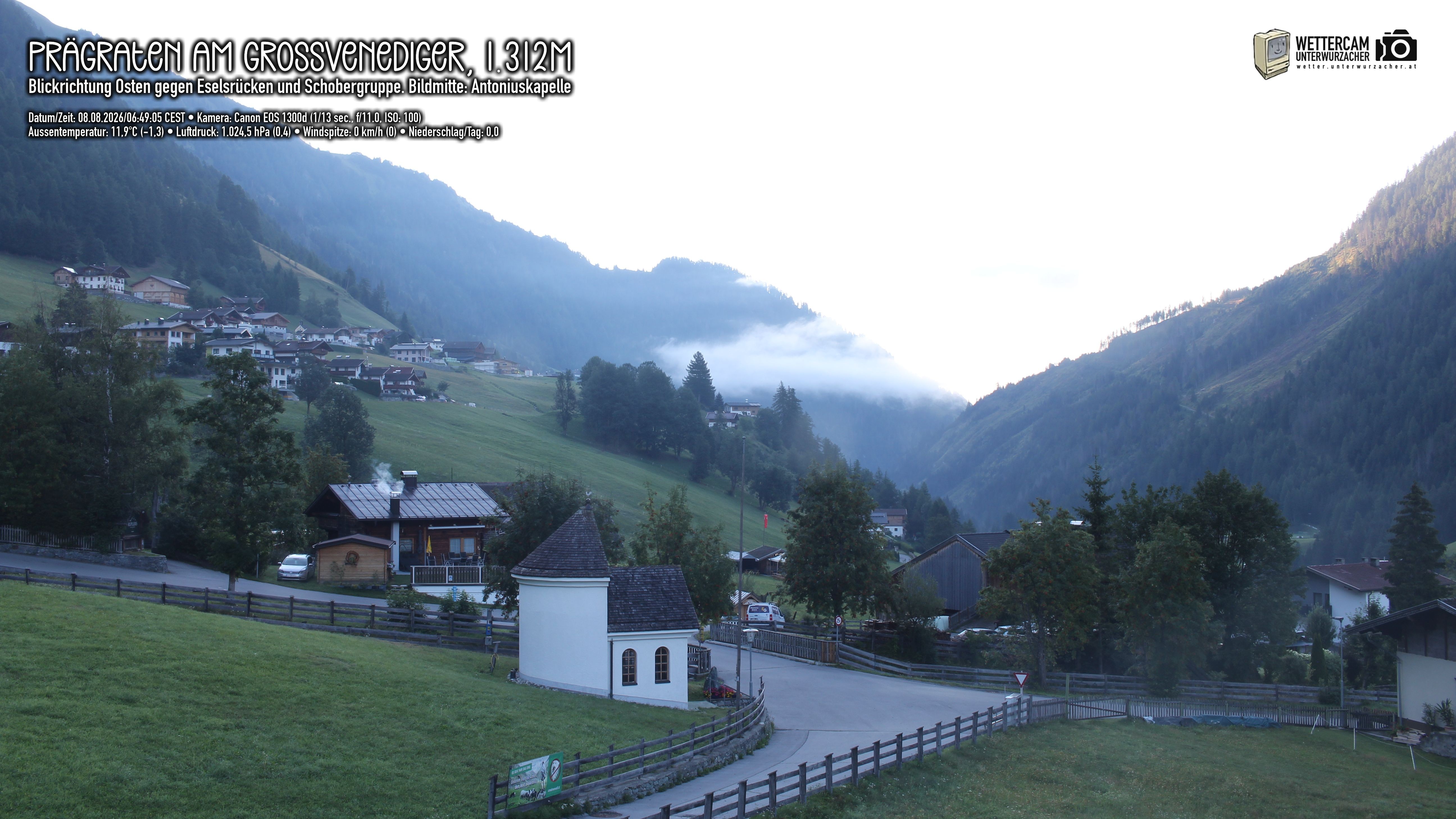 Archiv Foto Webcam Prägraten in Osttirol