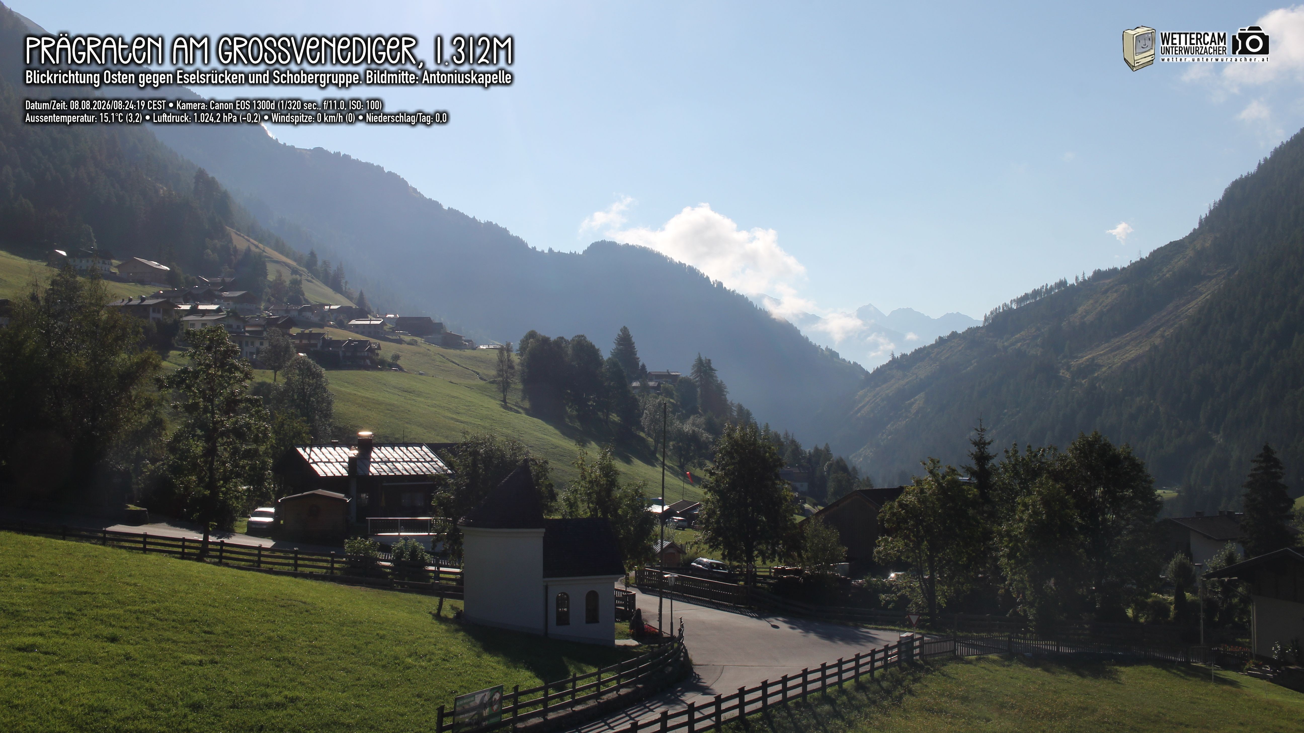 Archiv Foto Webcam Prägraten in Osttirol