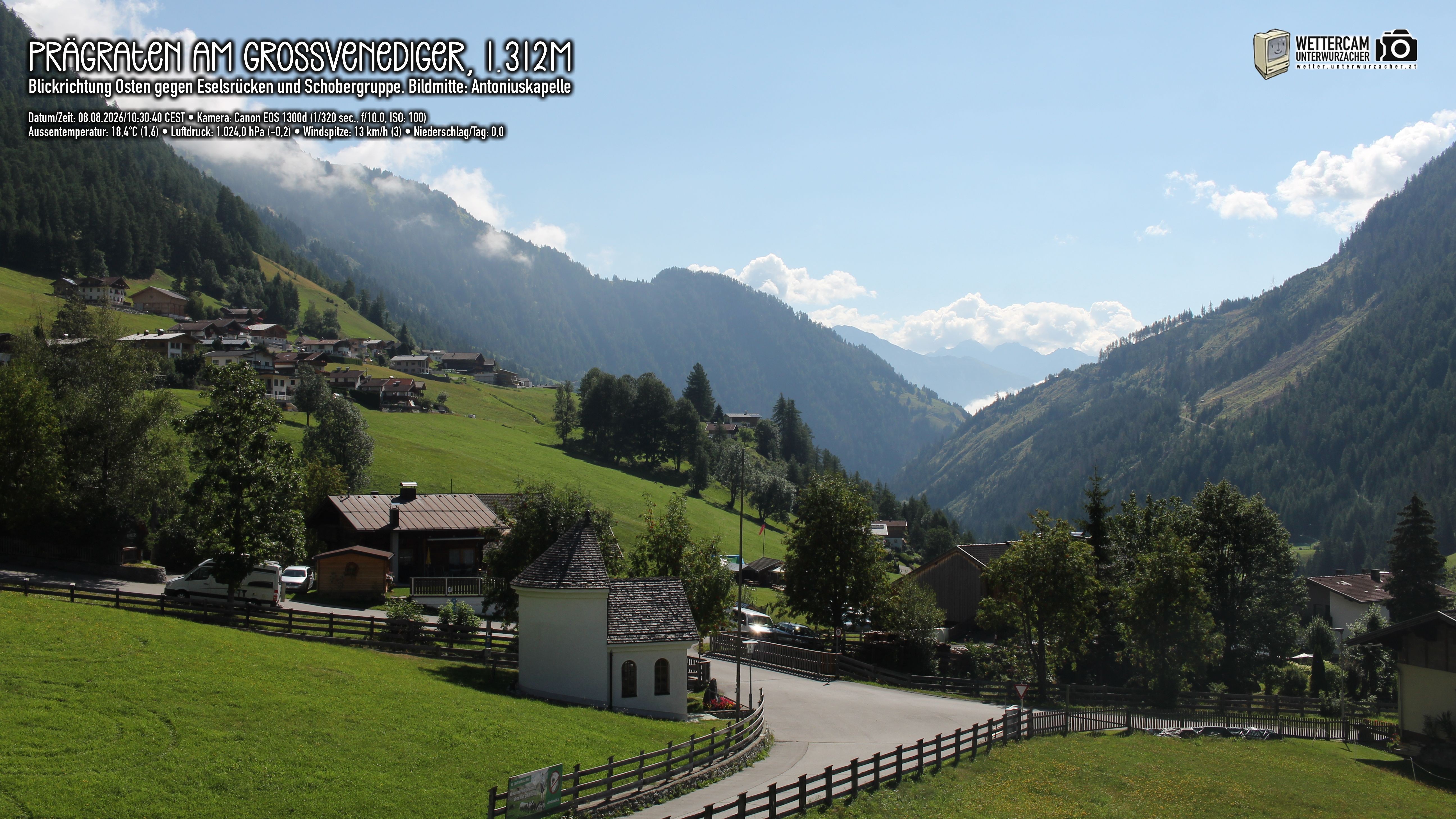 Archiv Foto Webcam Prägraten in Osttirol