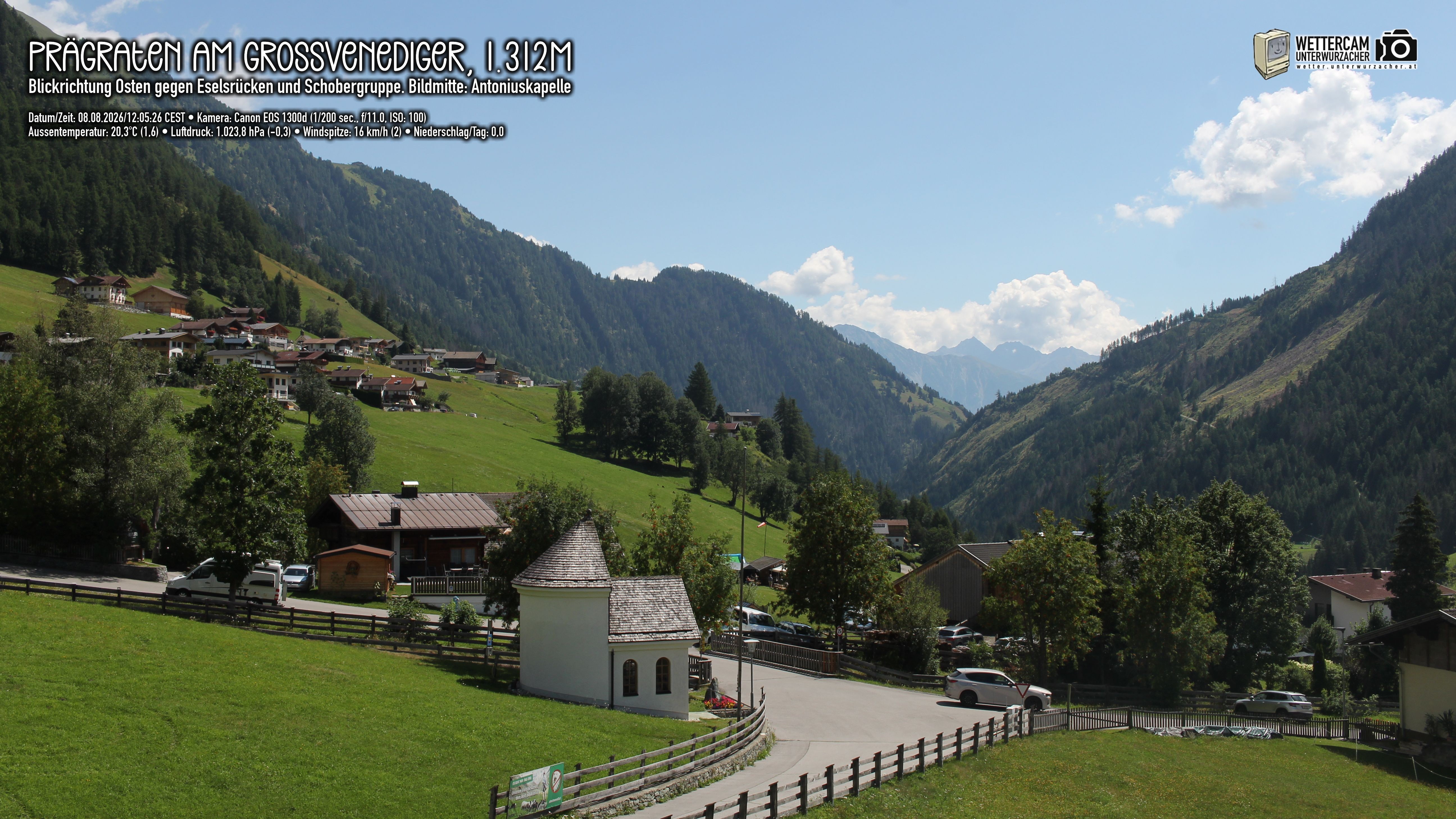Archiv Foto Webcam Prägraten in Osttirol