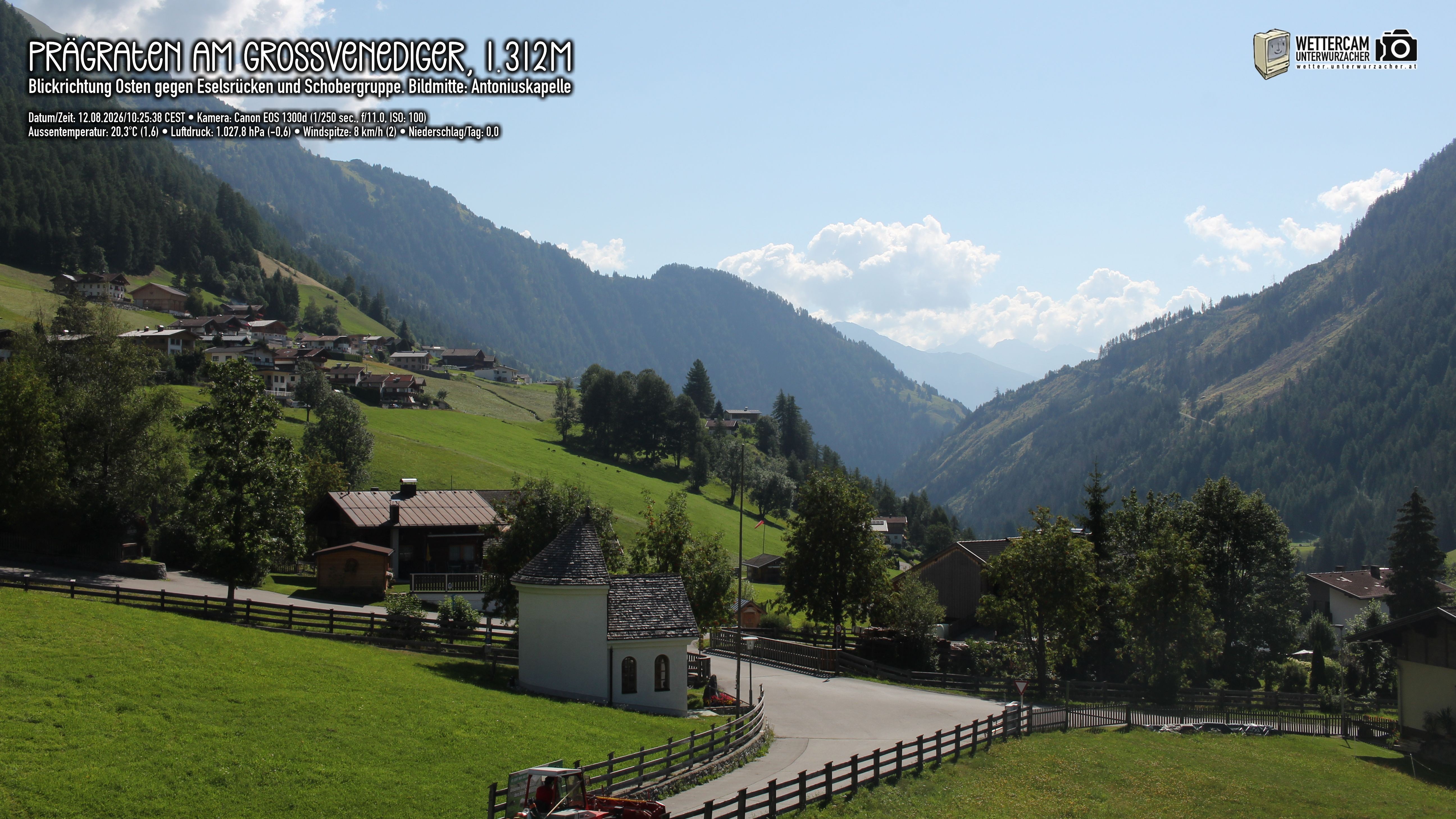 Archiv Foto Webcam Prägraten in Osttirol