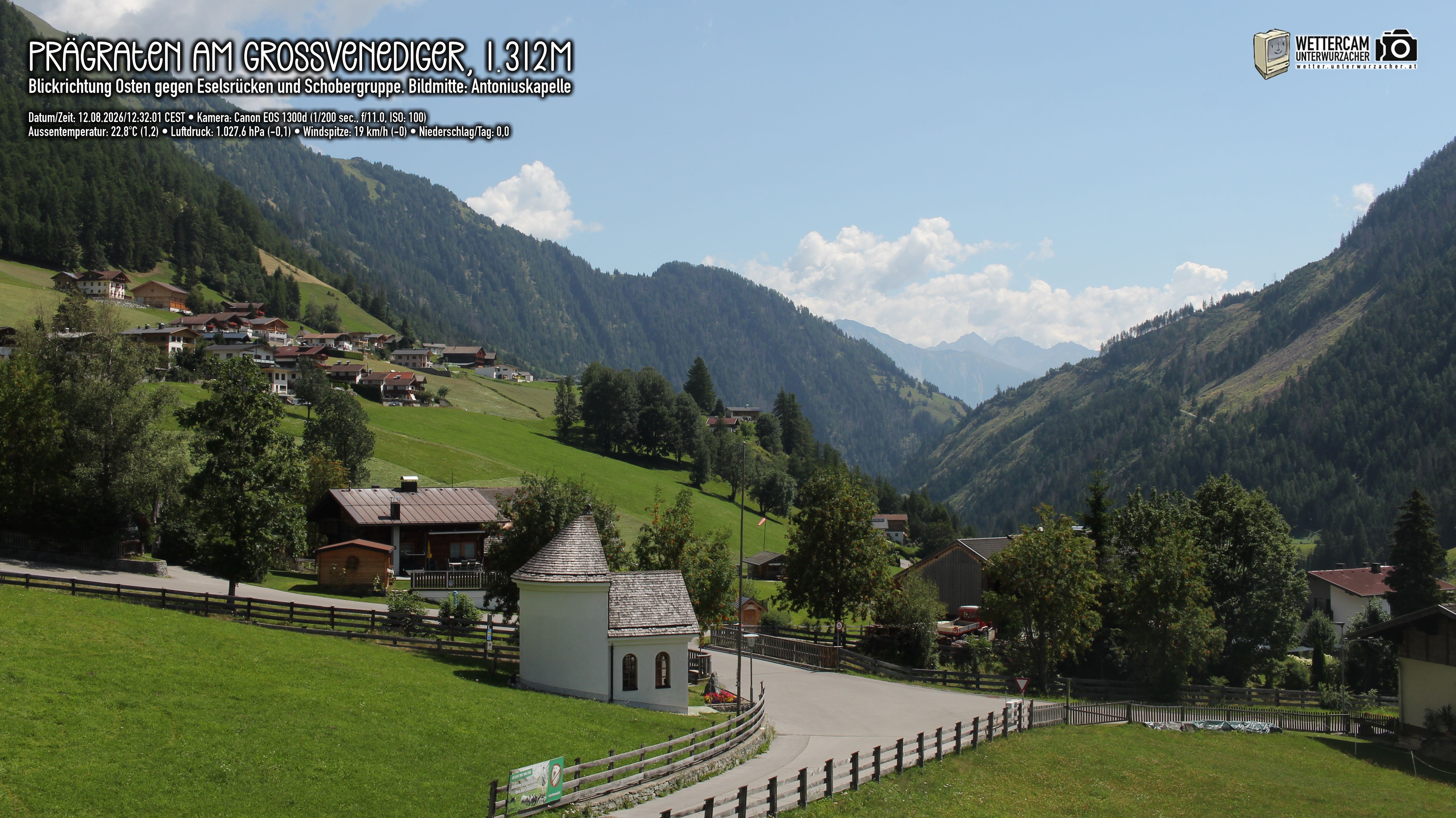 Archiv Foto Webcam Prägraten in Osttirol
