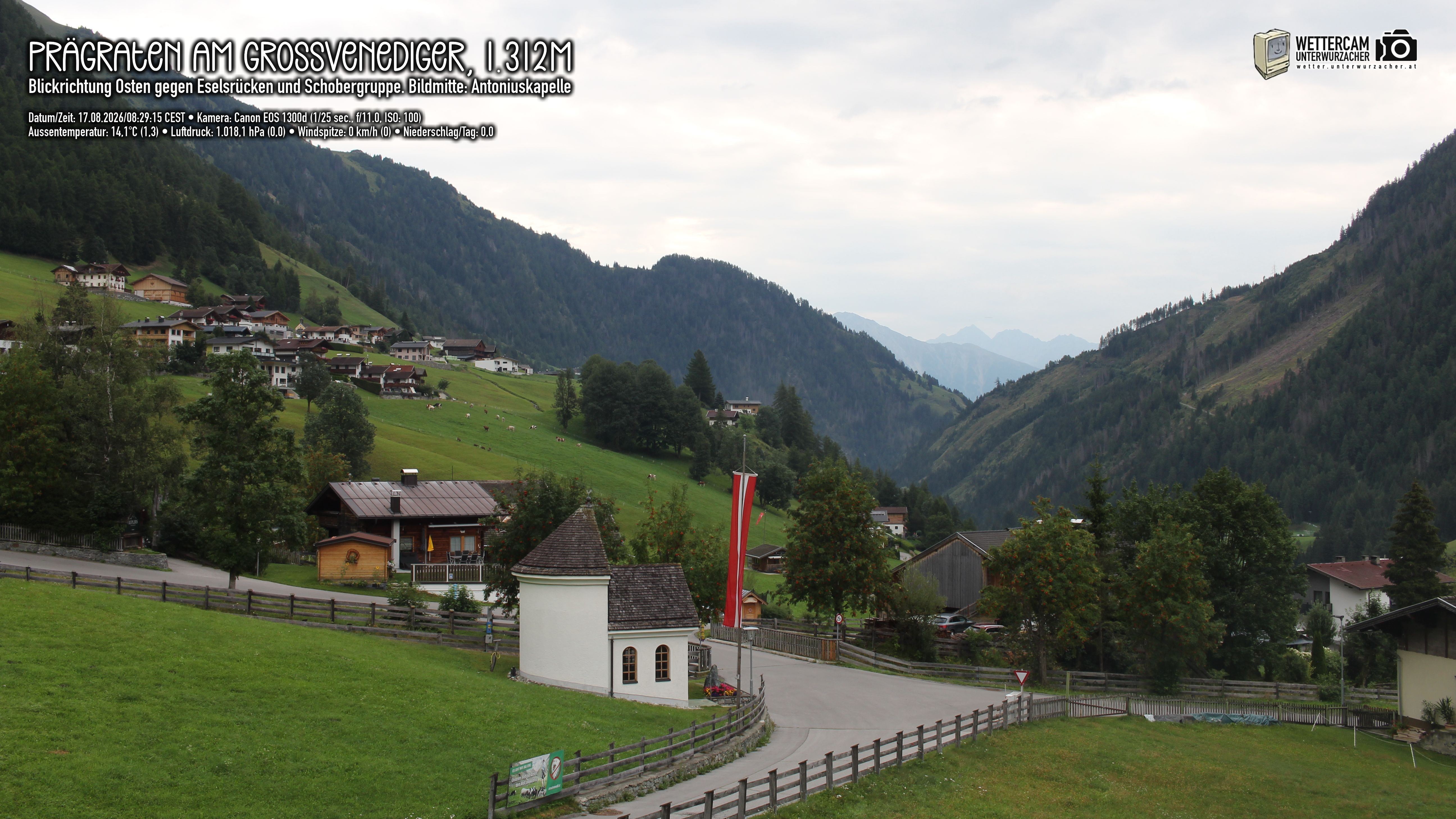 Archiv Foto Webcam Prägraten in Osttirol