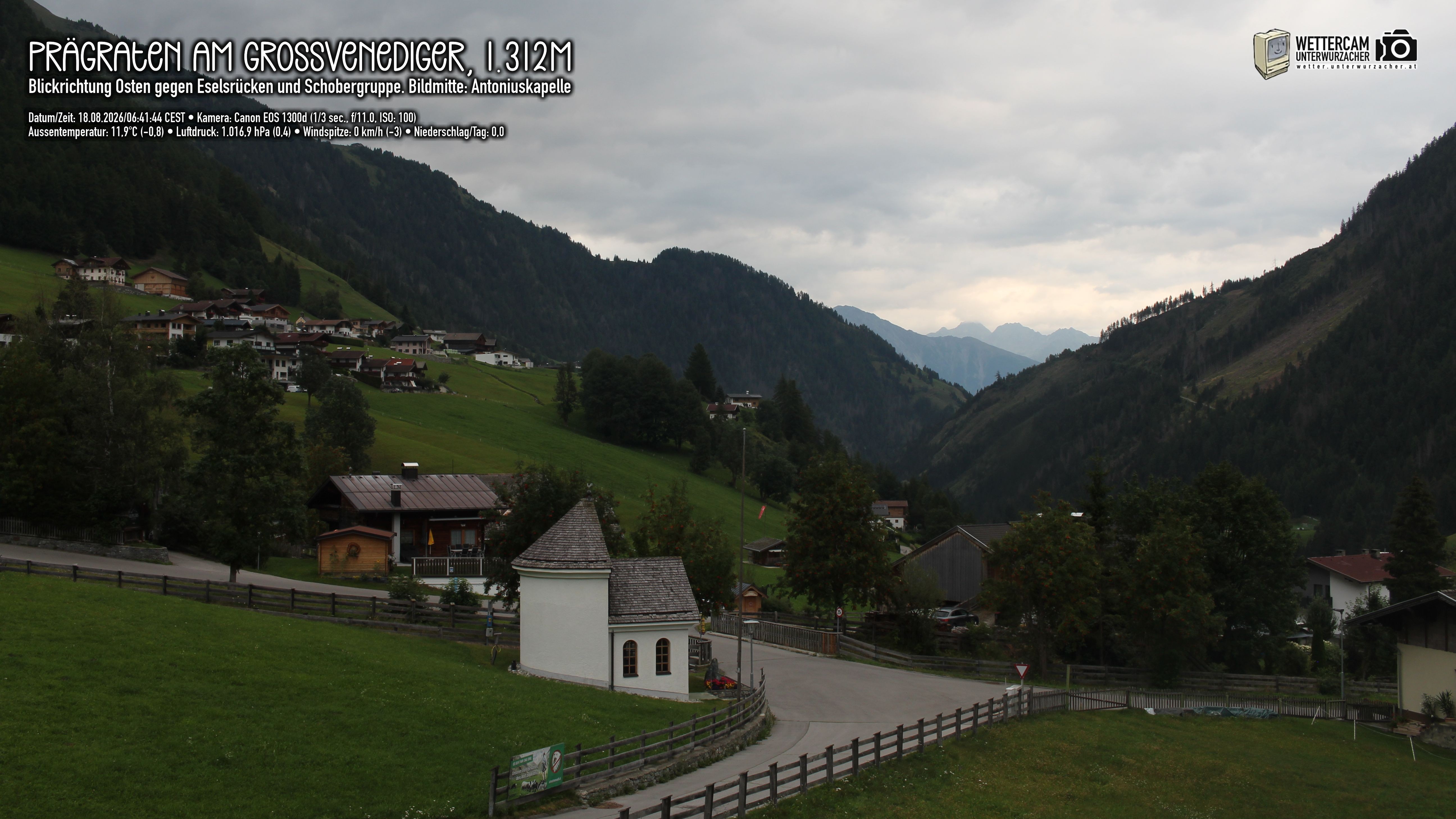 Archiv Foto Webcam Prägraten in Osttirol