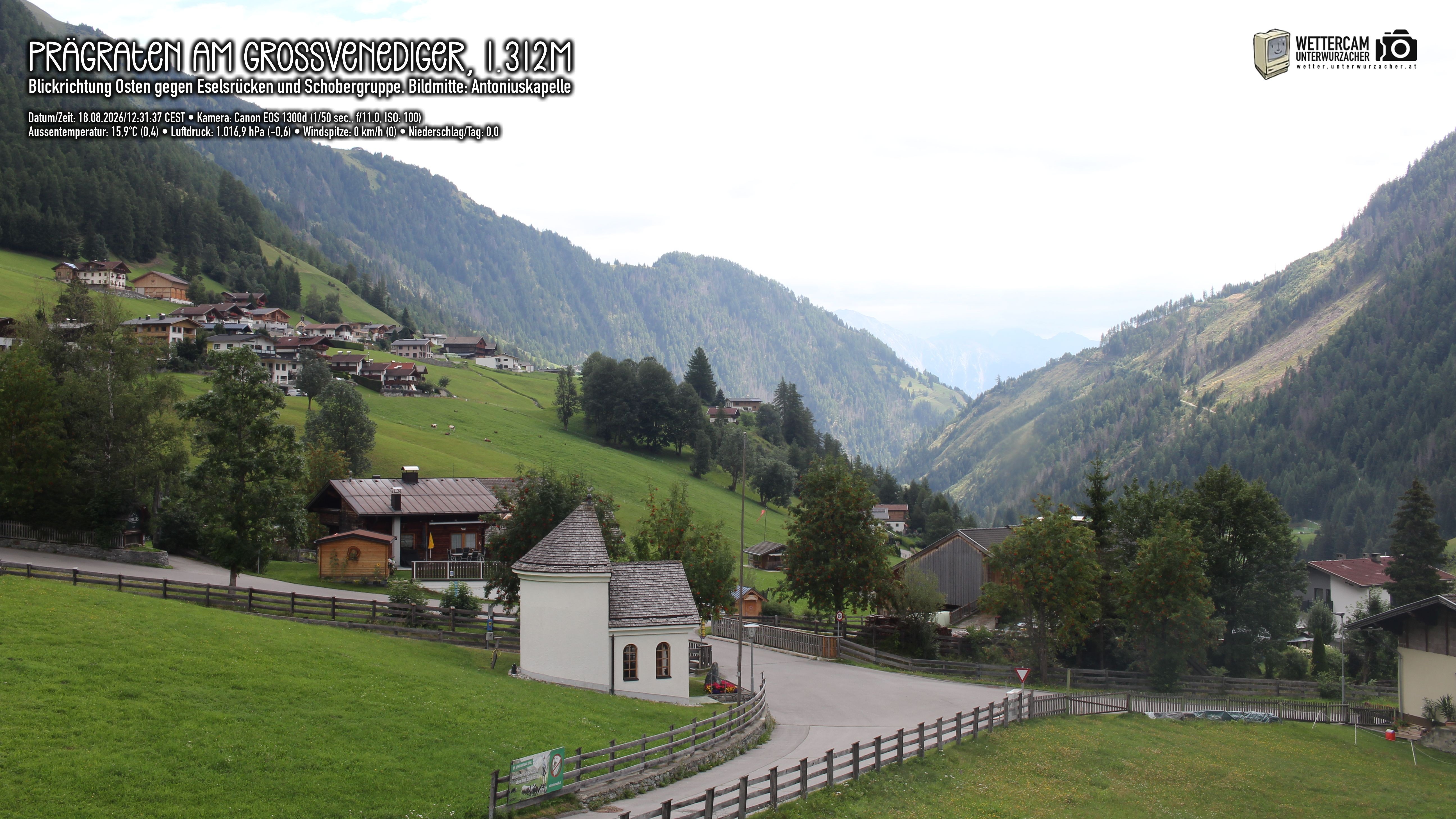 Archiv Foto Webcam Prägraten in Osttirol