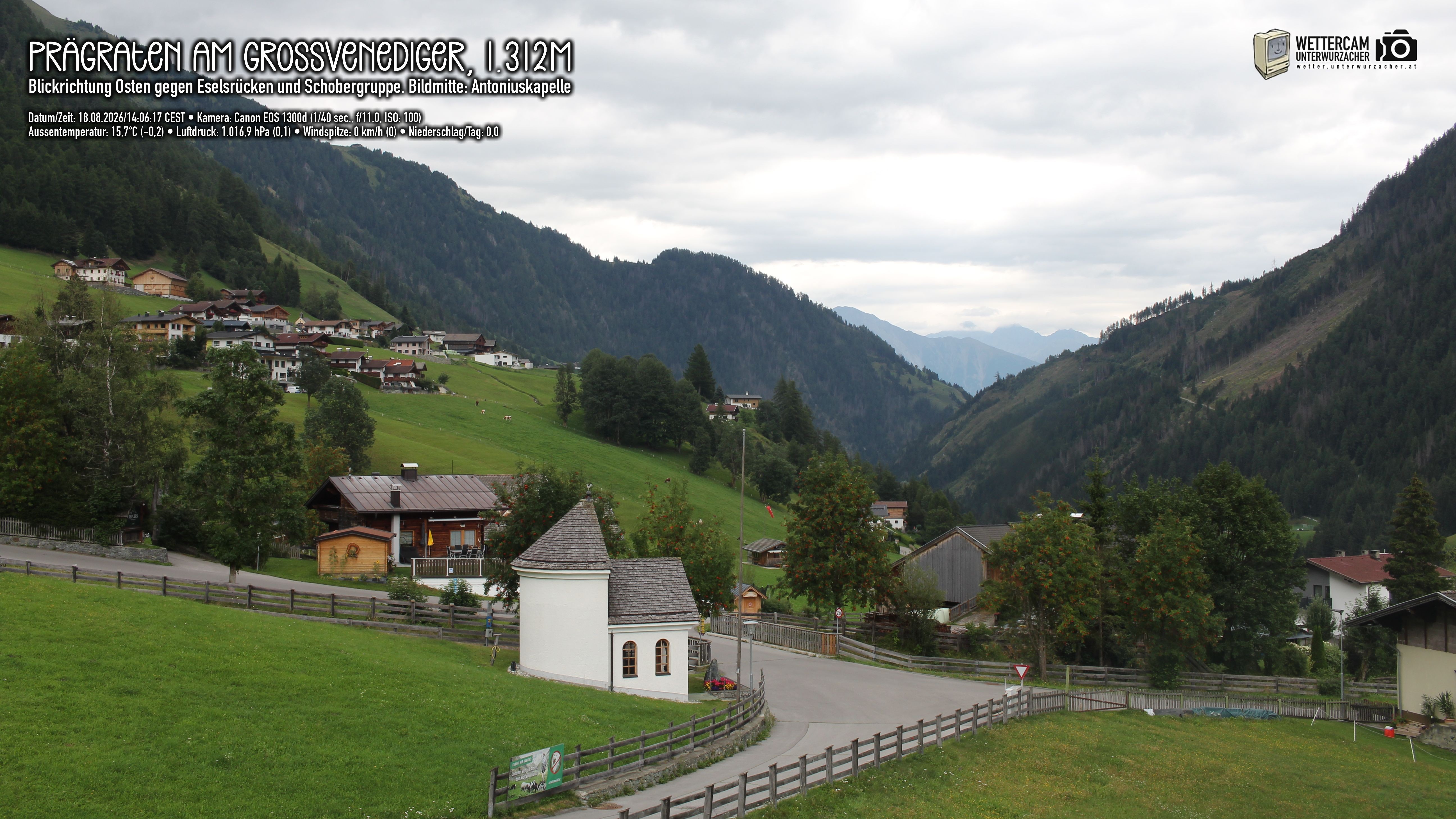 Archiv Foto Webcam Prägraten in Osttirol