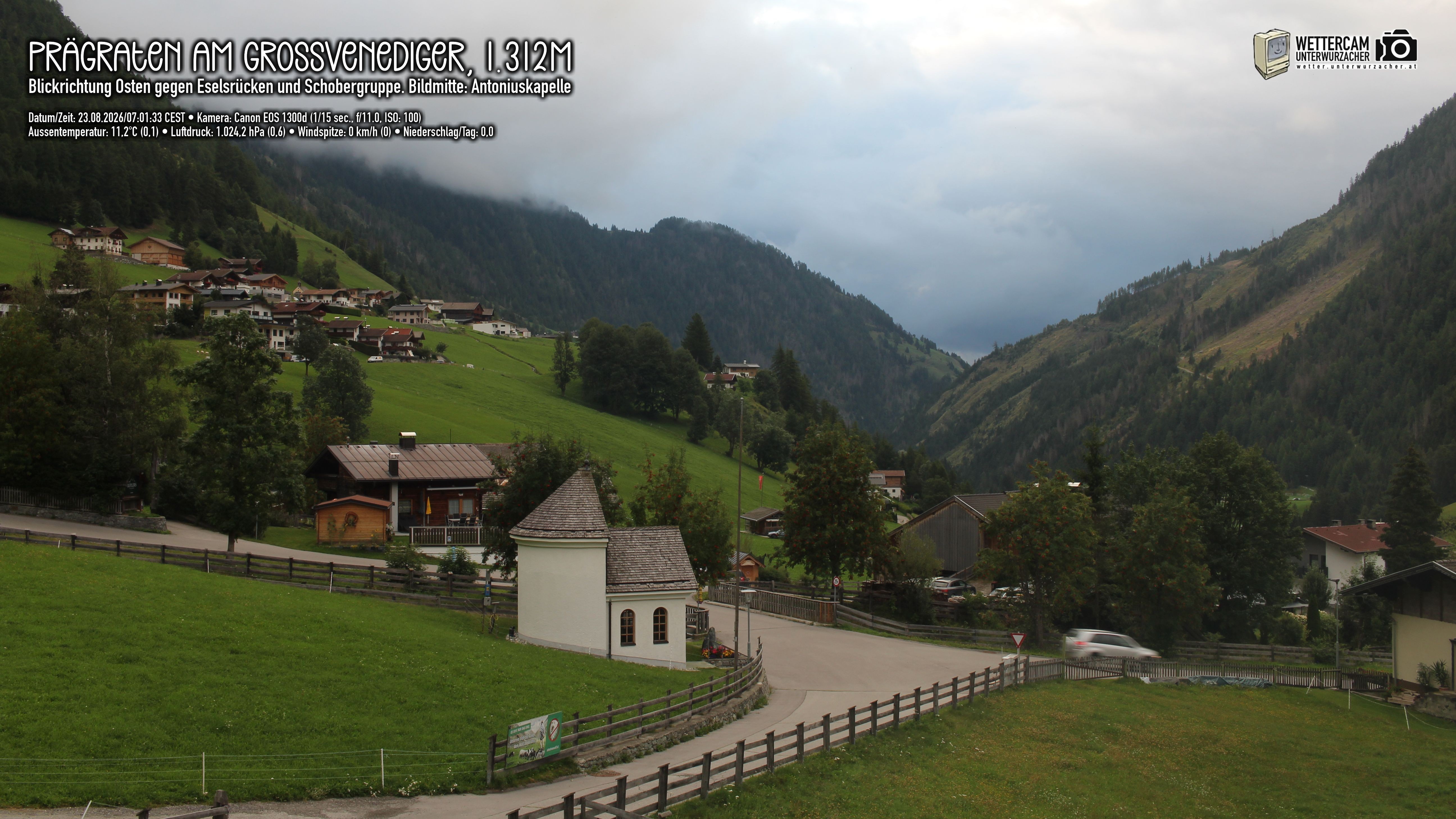 Archiv Foto Webcam Prägraten in Osttirol