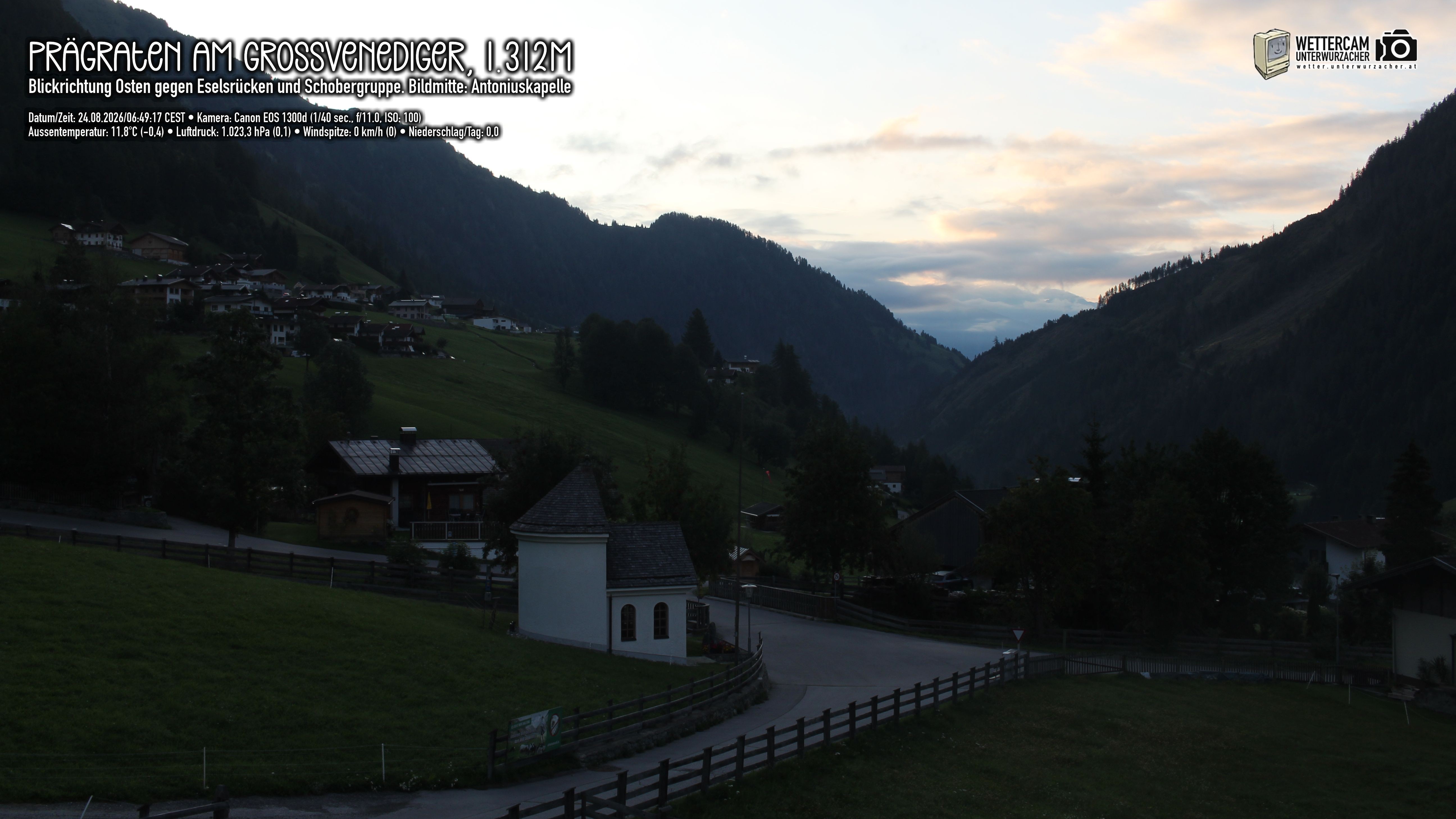 Archiv Foto Webcam Prägraten in Osttirol
