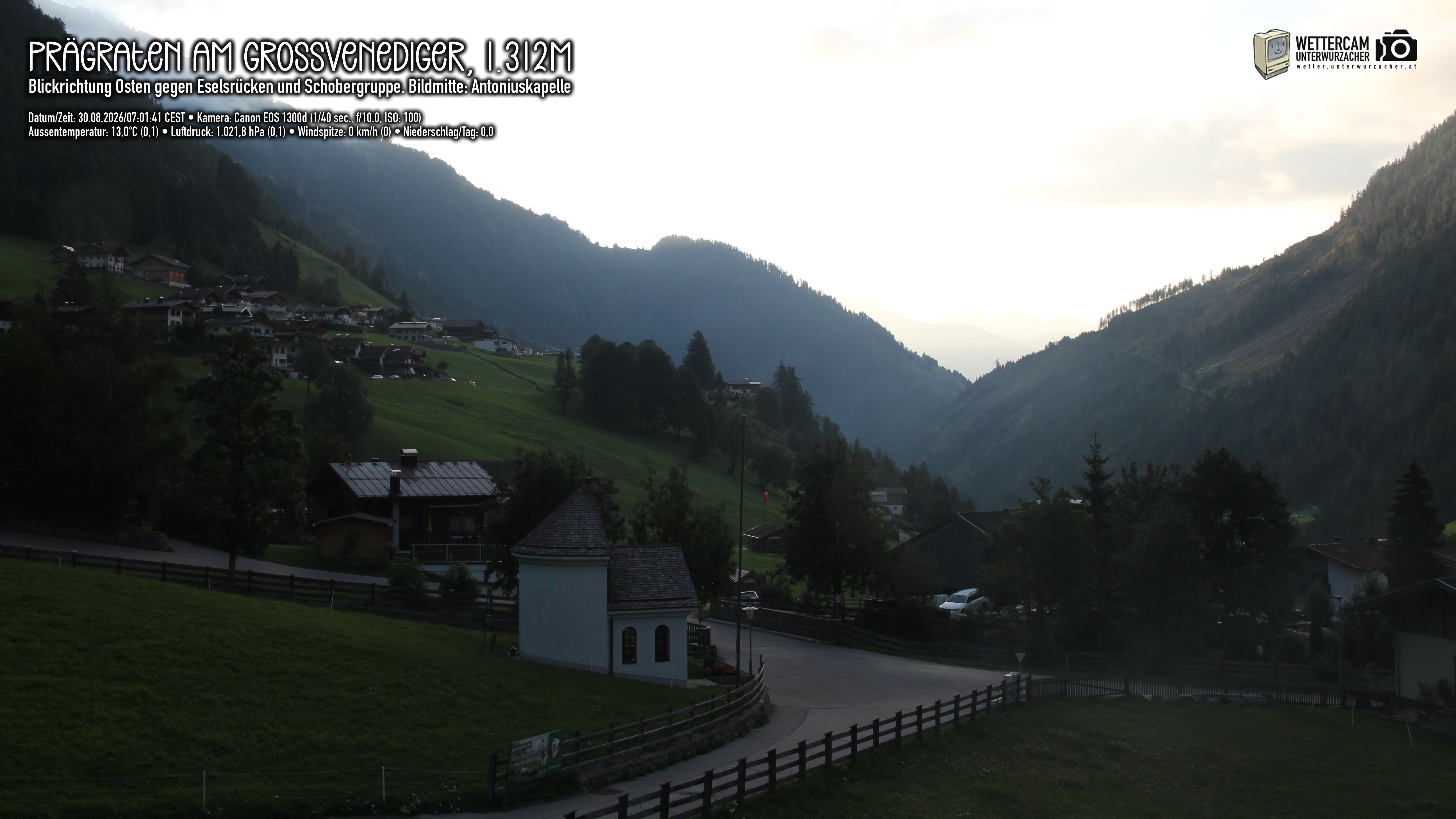 Archived image Webcam Prägraten, East Tyrol