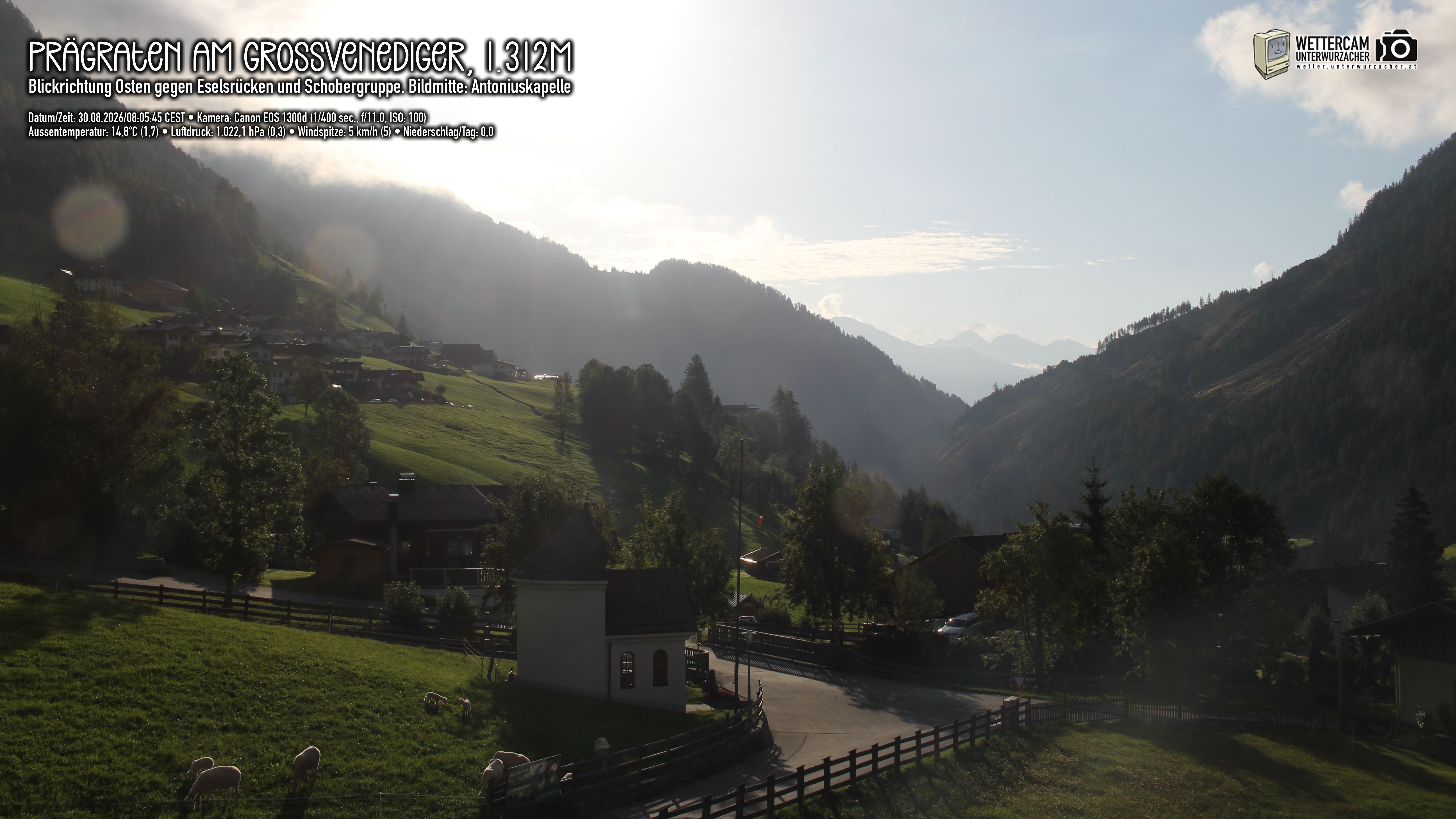 Archived image Webcam Prägraten, East Tyrol