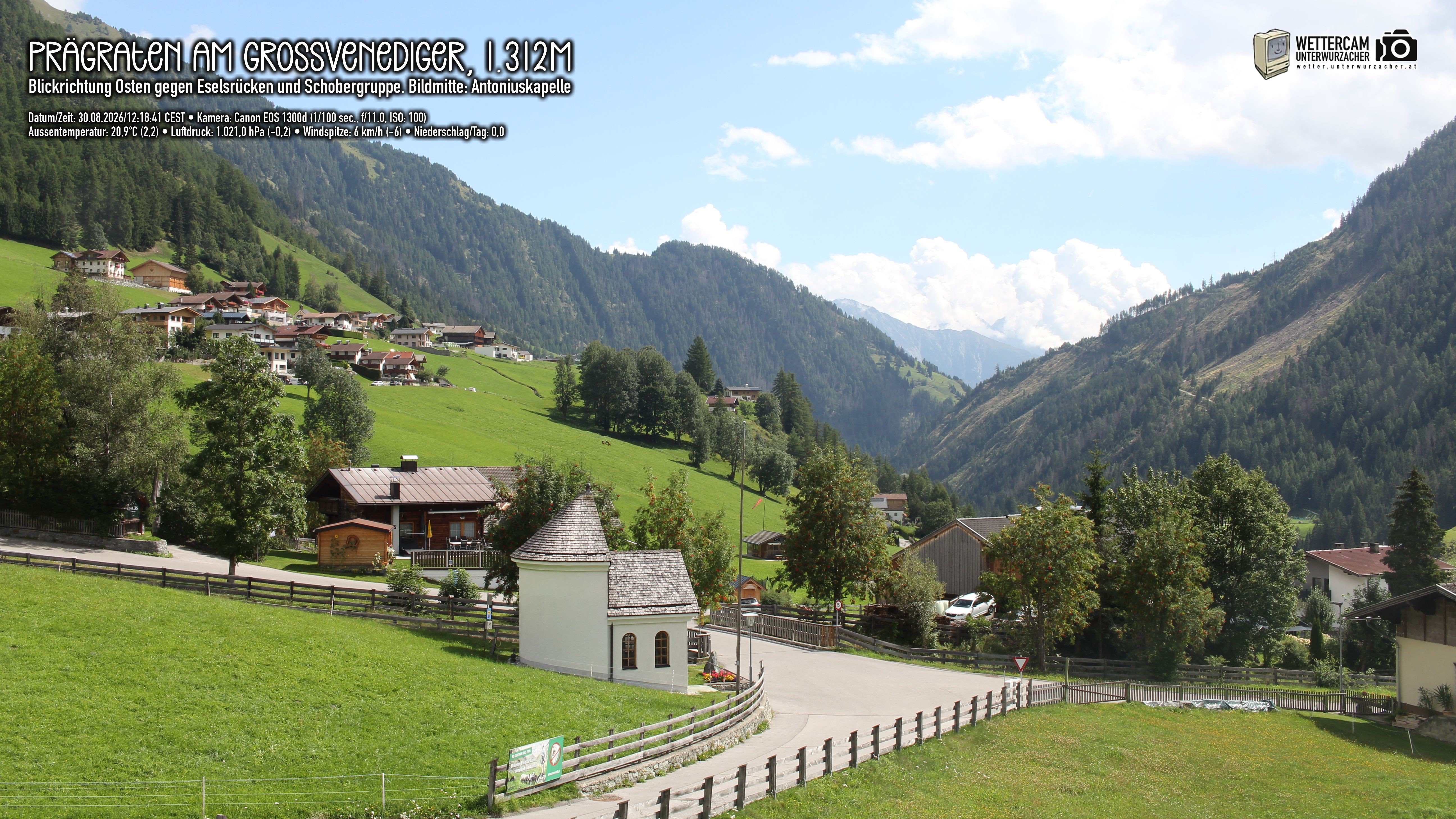 Archived image Webcam Prägraten, East Tyrol