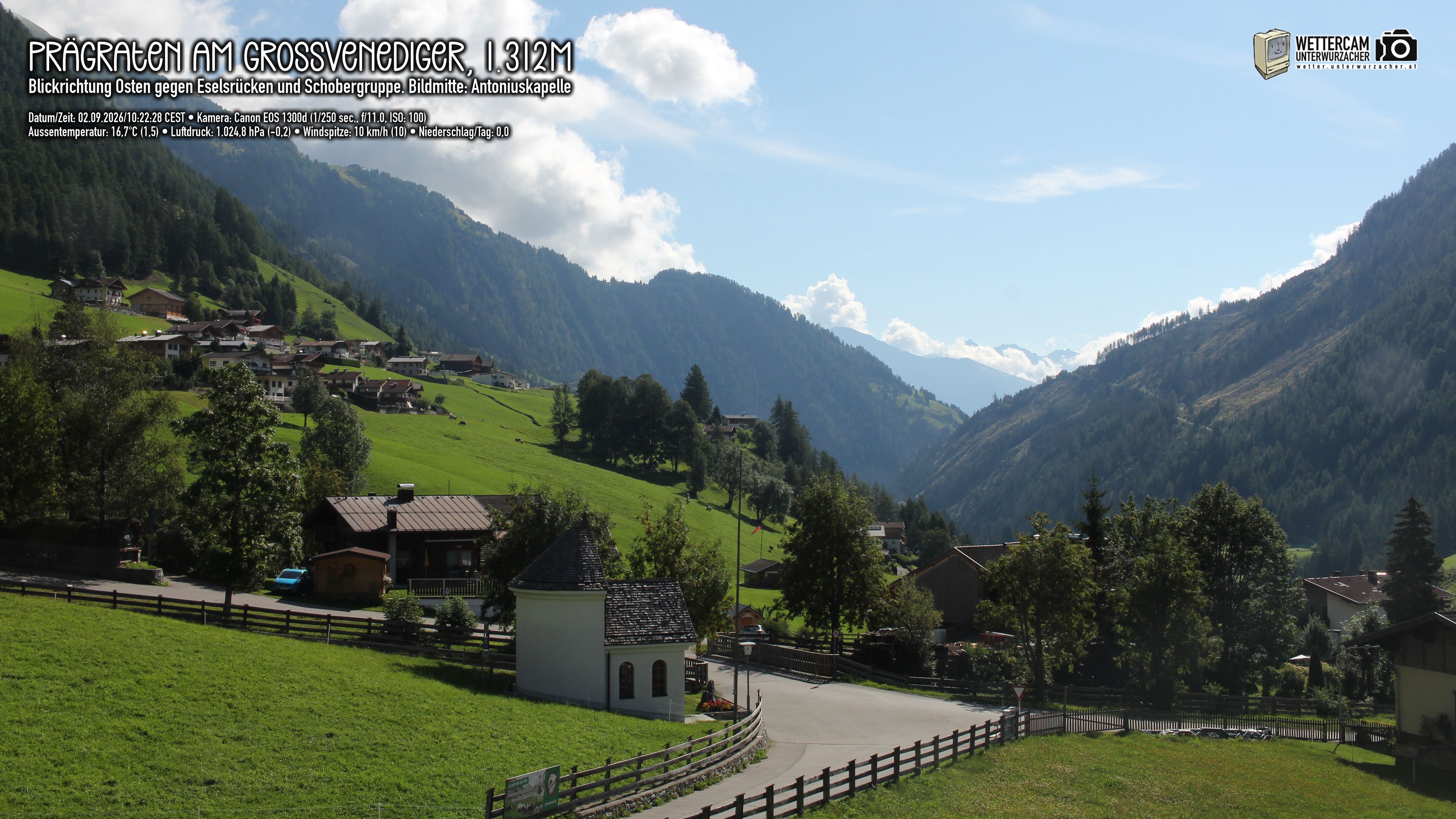 Archiv Foto Webcam Prägraten in Osttirol
