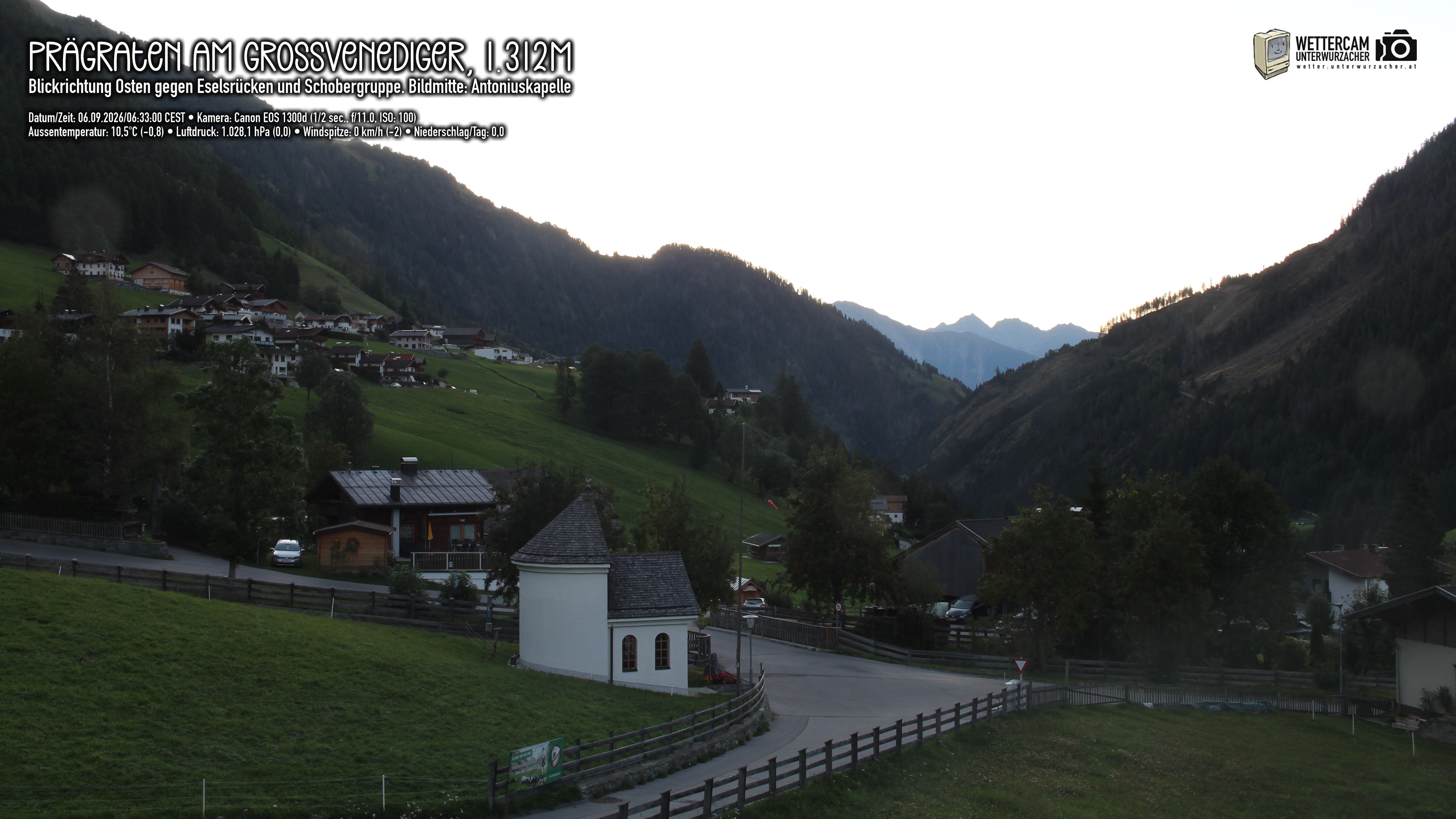Archiv Foto Webcam Prägraten in Osttirol