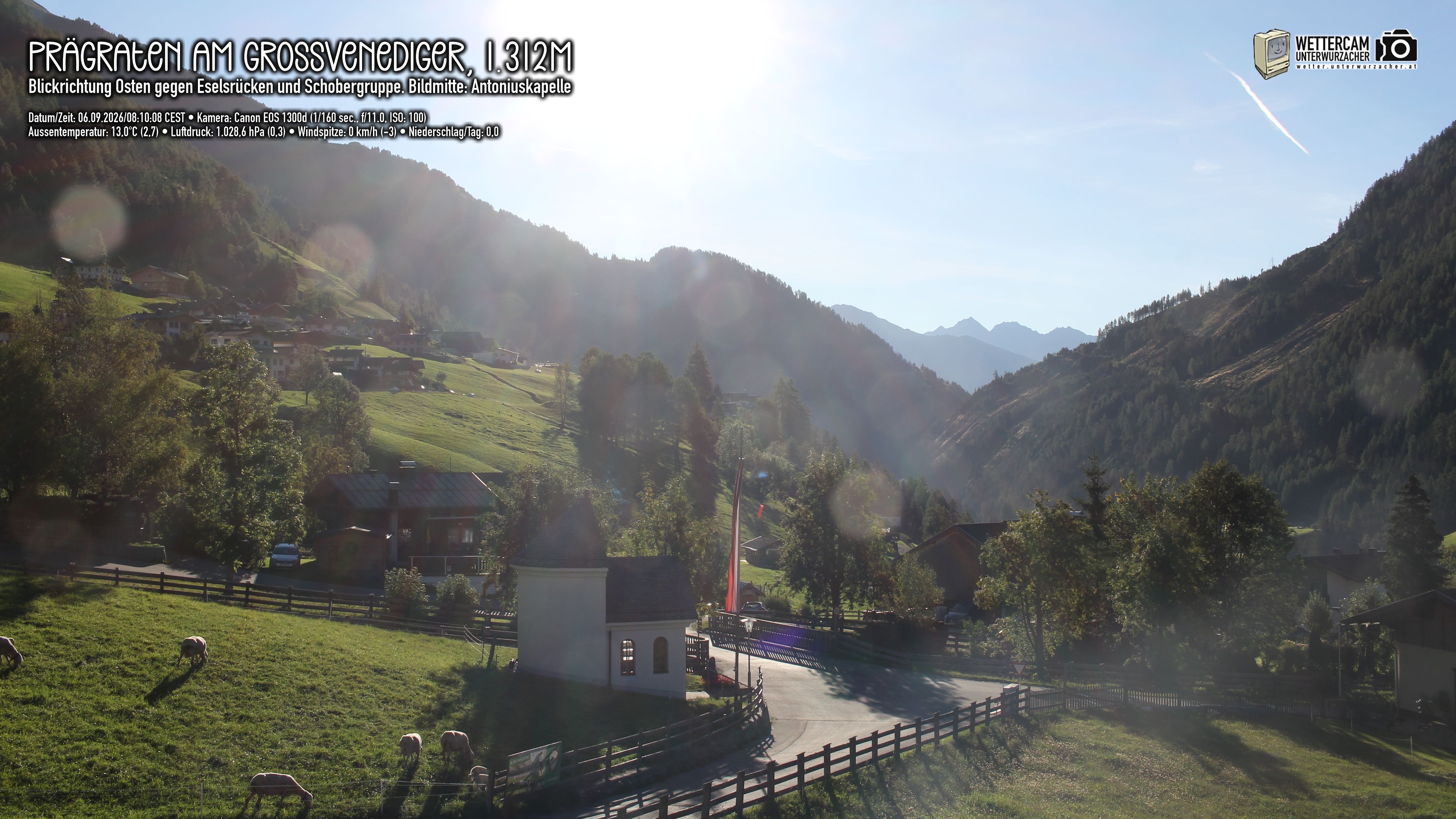 Archiv Foto Webcam Prägraten in Osttirol