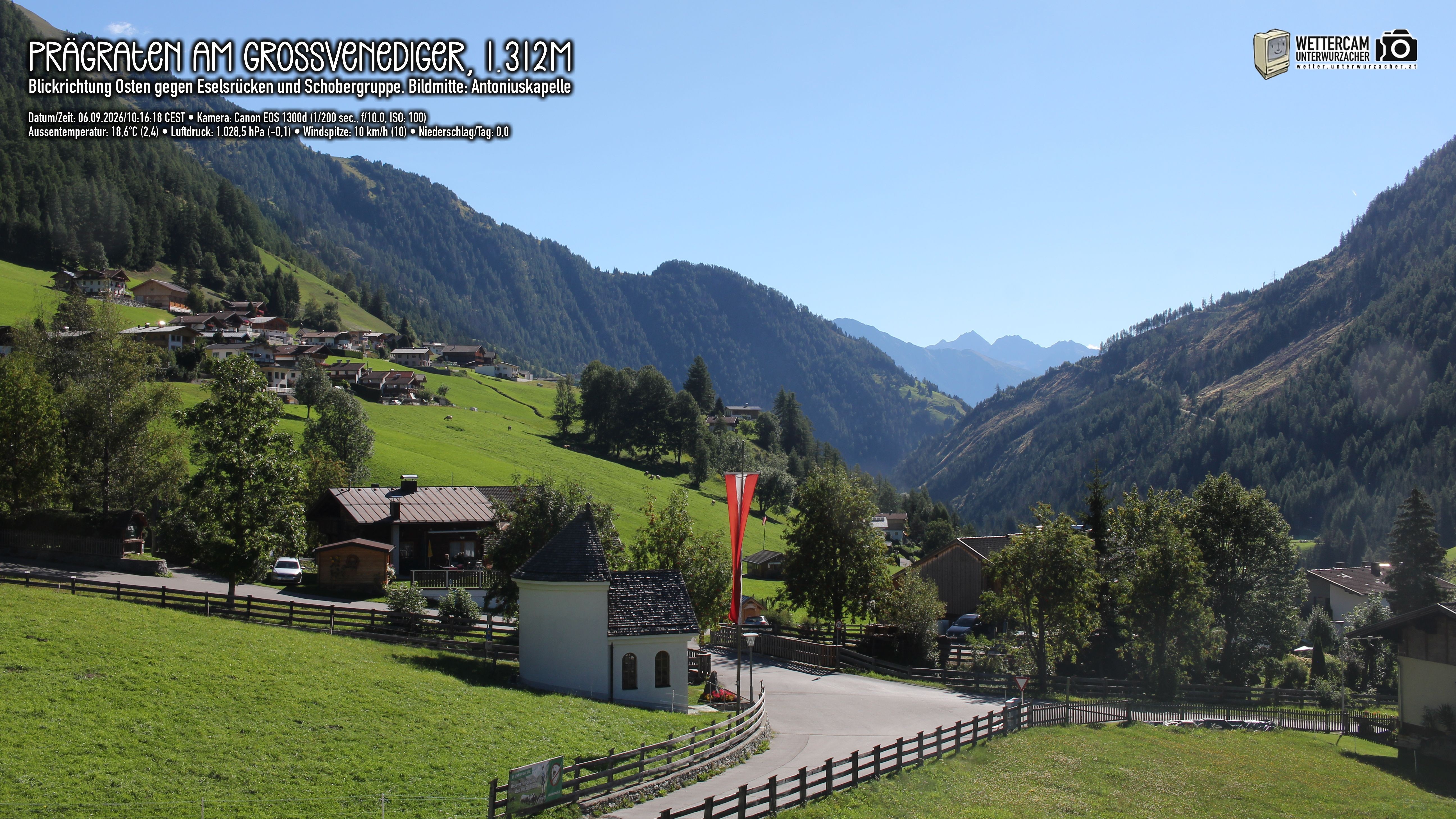 Archiv Foto Webcam Prägraten in Osttirol
