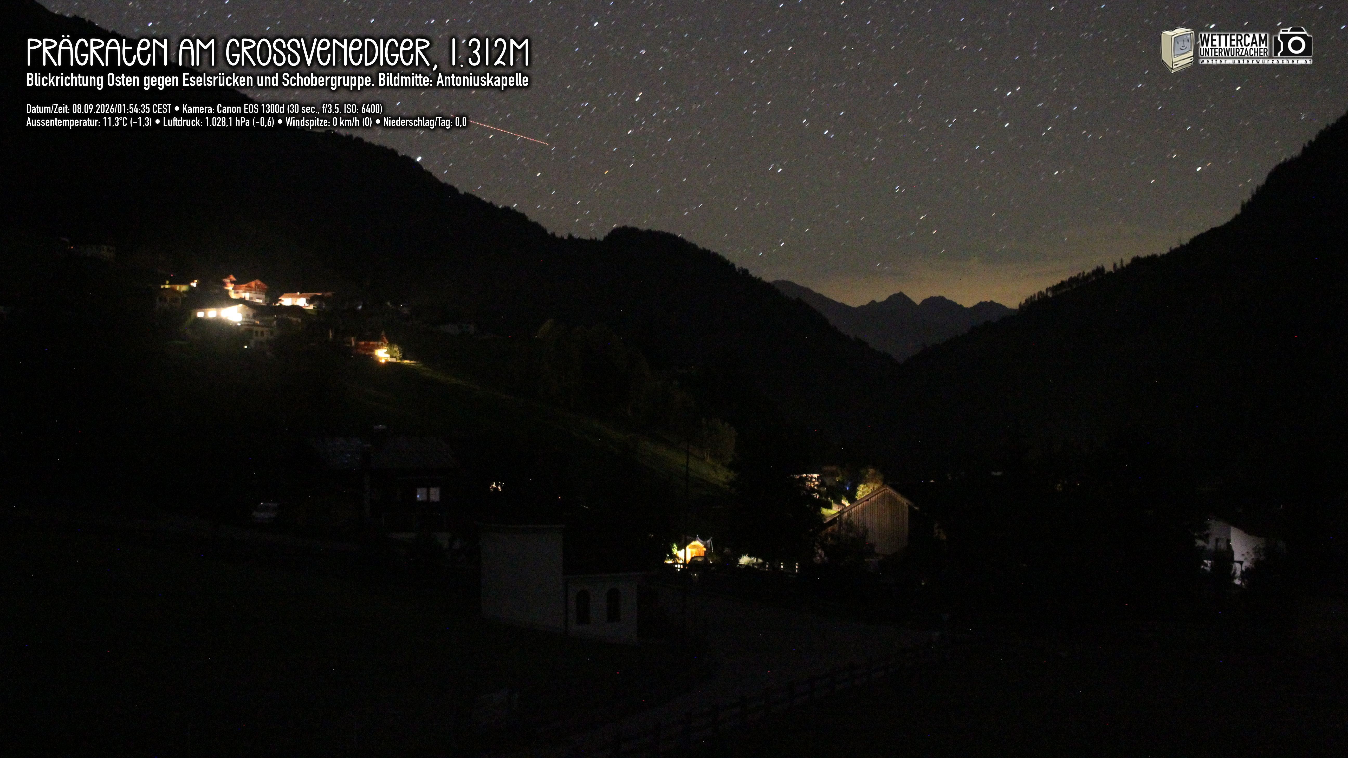 Archiv Foto Webcam Prägraten in Osttirol