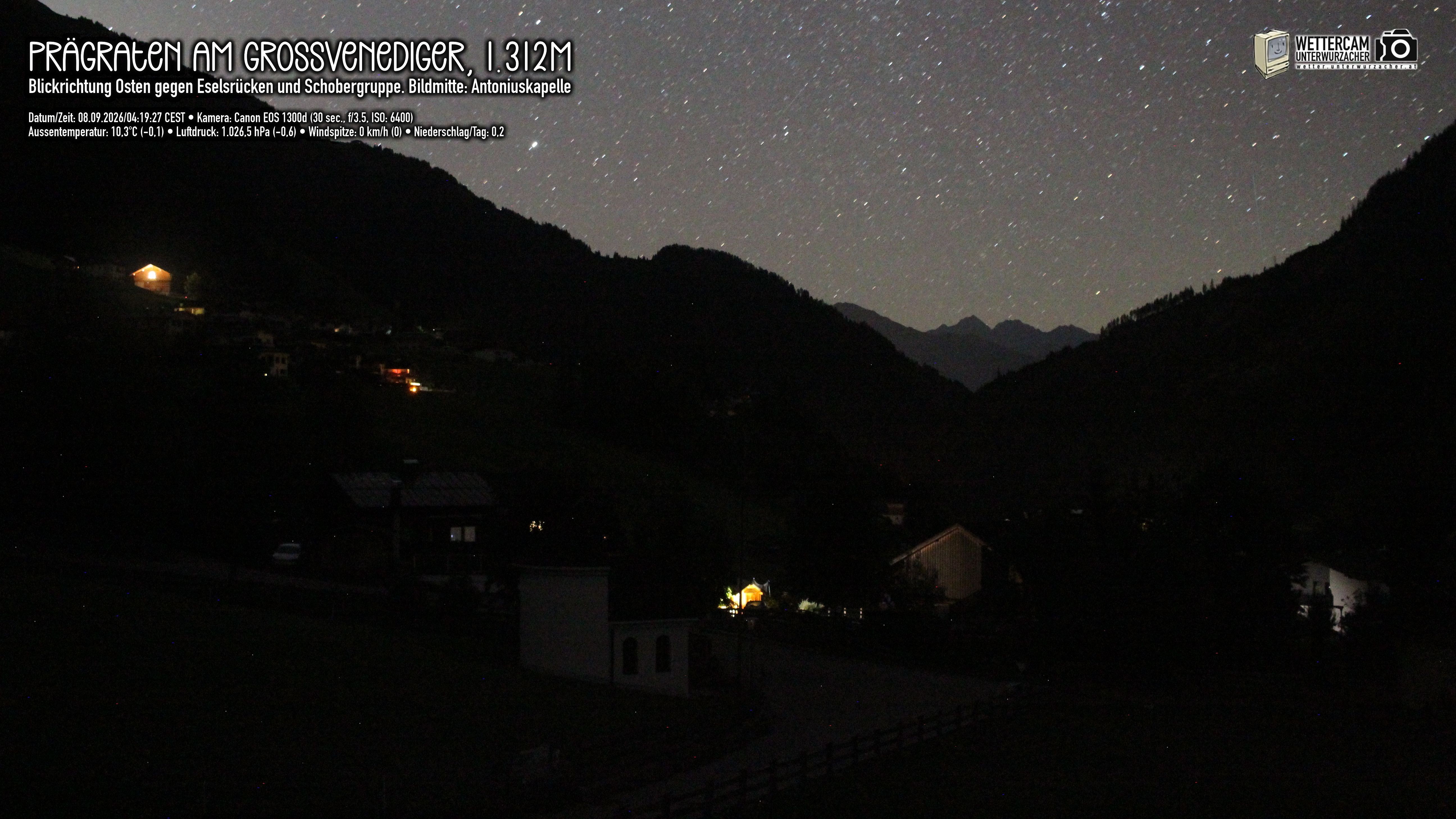 Archiv Foto Webcam Prägraten in Osttirol