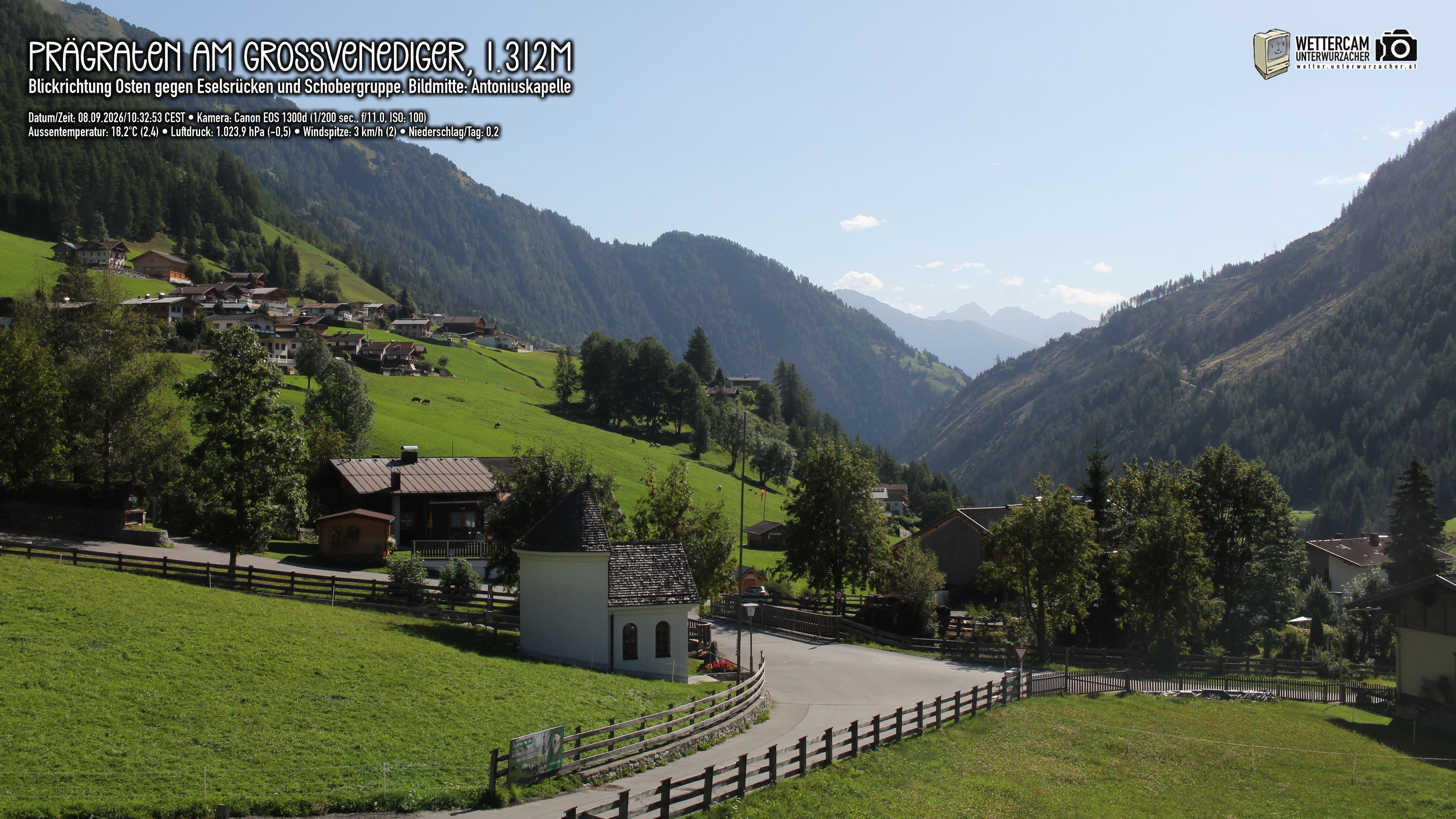 Archiv Foto Webcam Prägraten in Osttirol