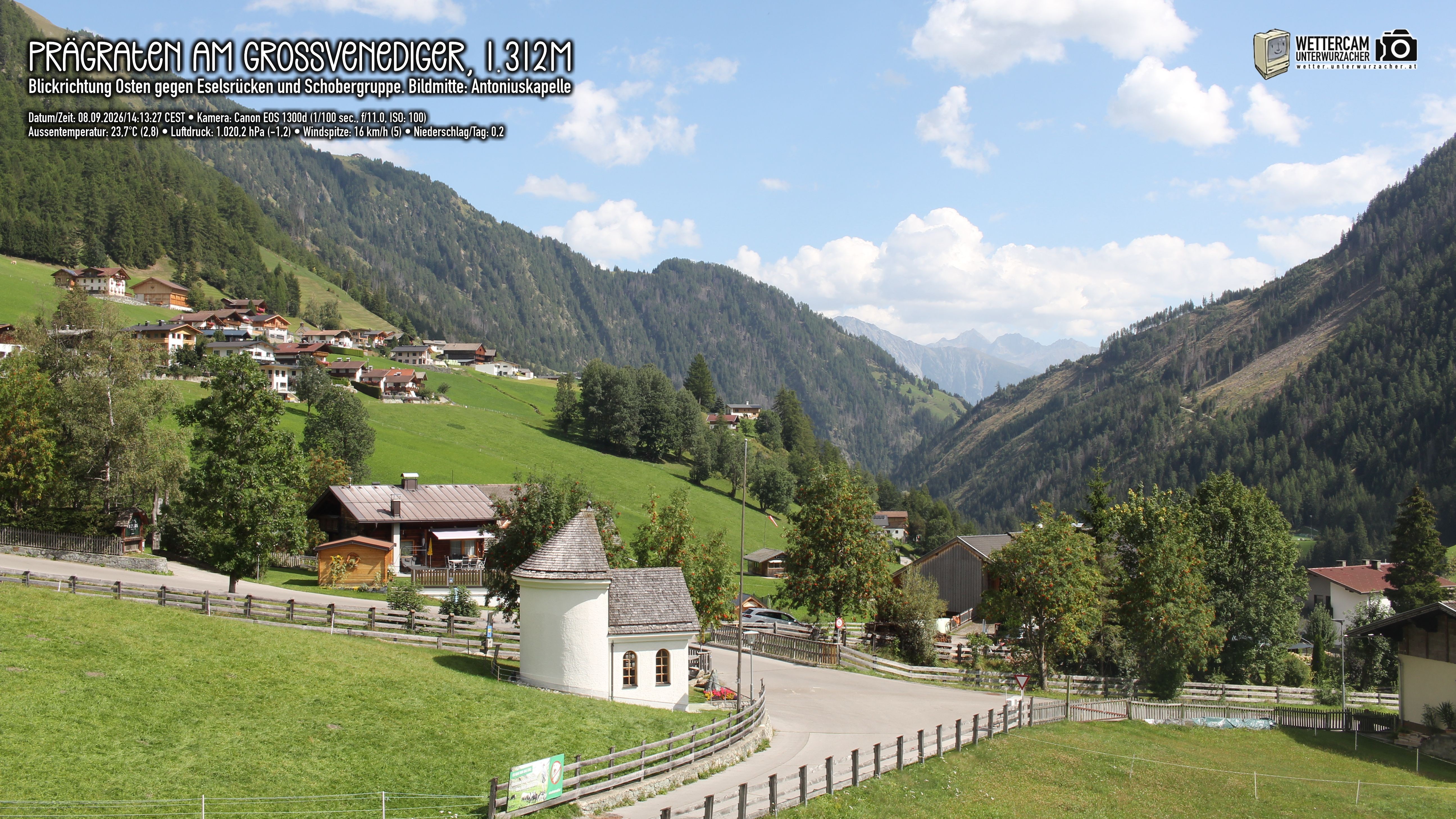 Archiv Foto Webcam Prägraten in Osttirol