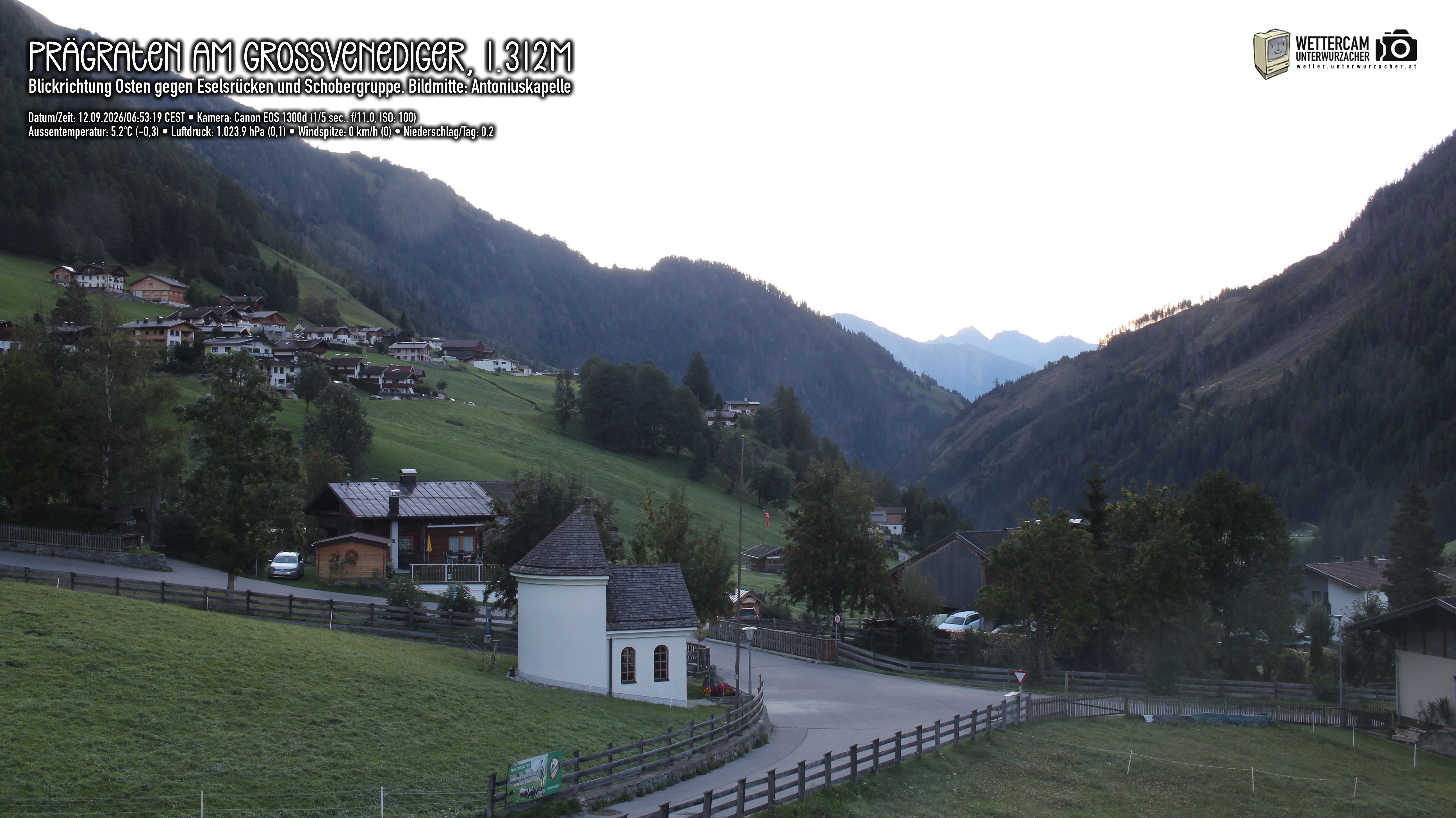 Archiv Foto Webcam Prägraten in Osttirol
