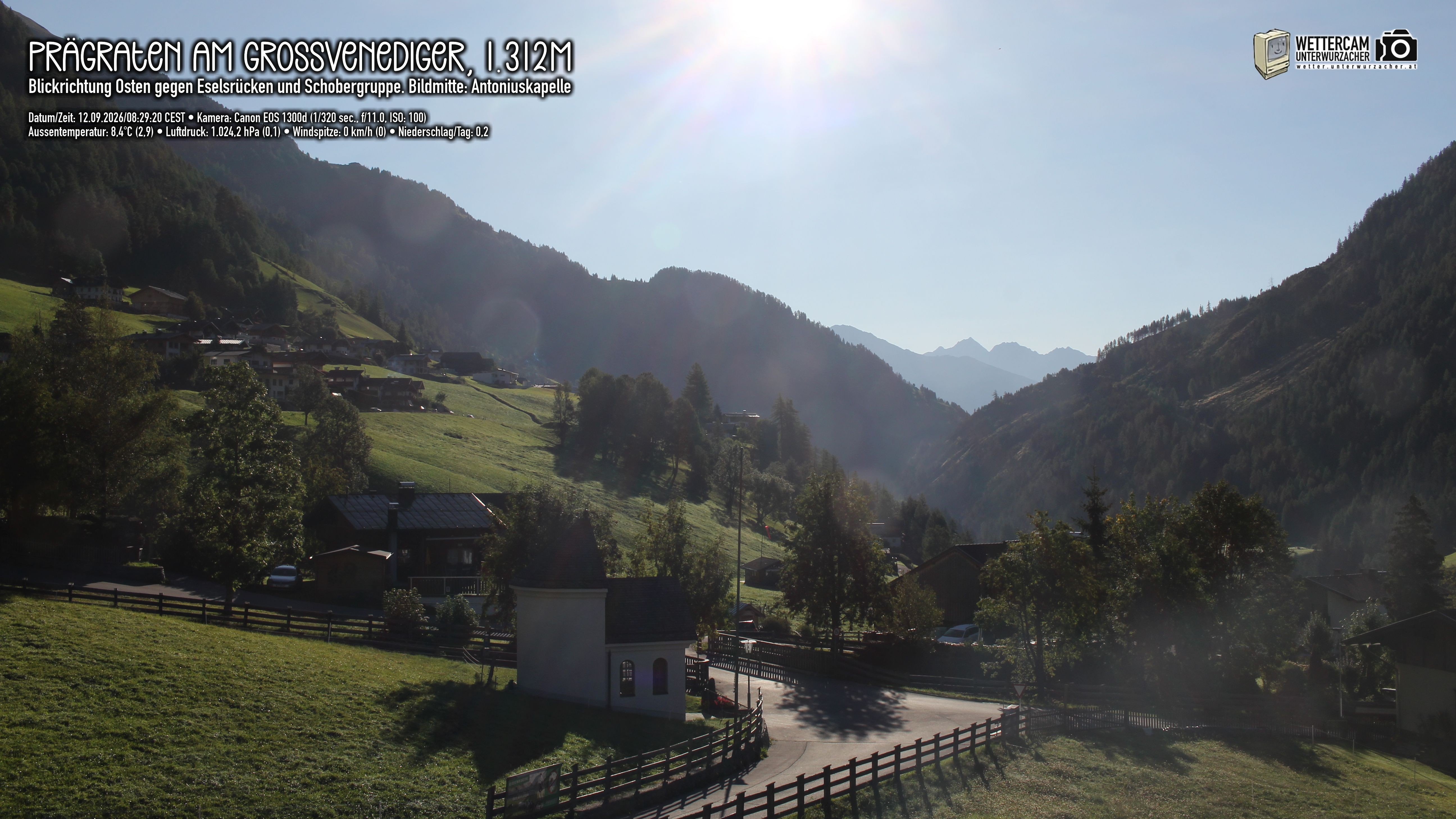 Archiv Foto Webcam Prägraten in Osttirol