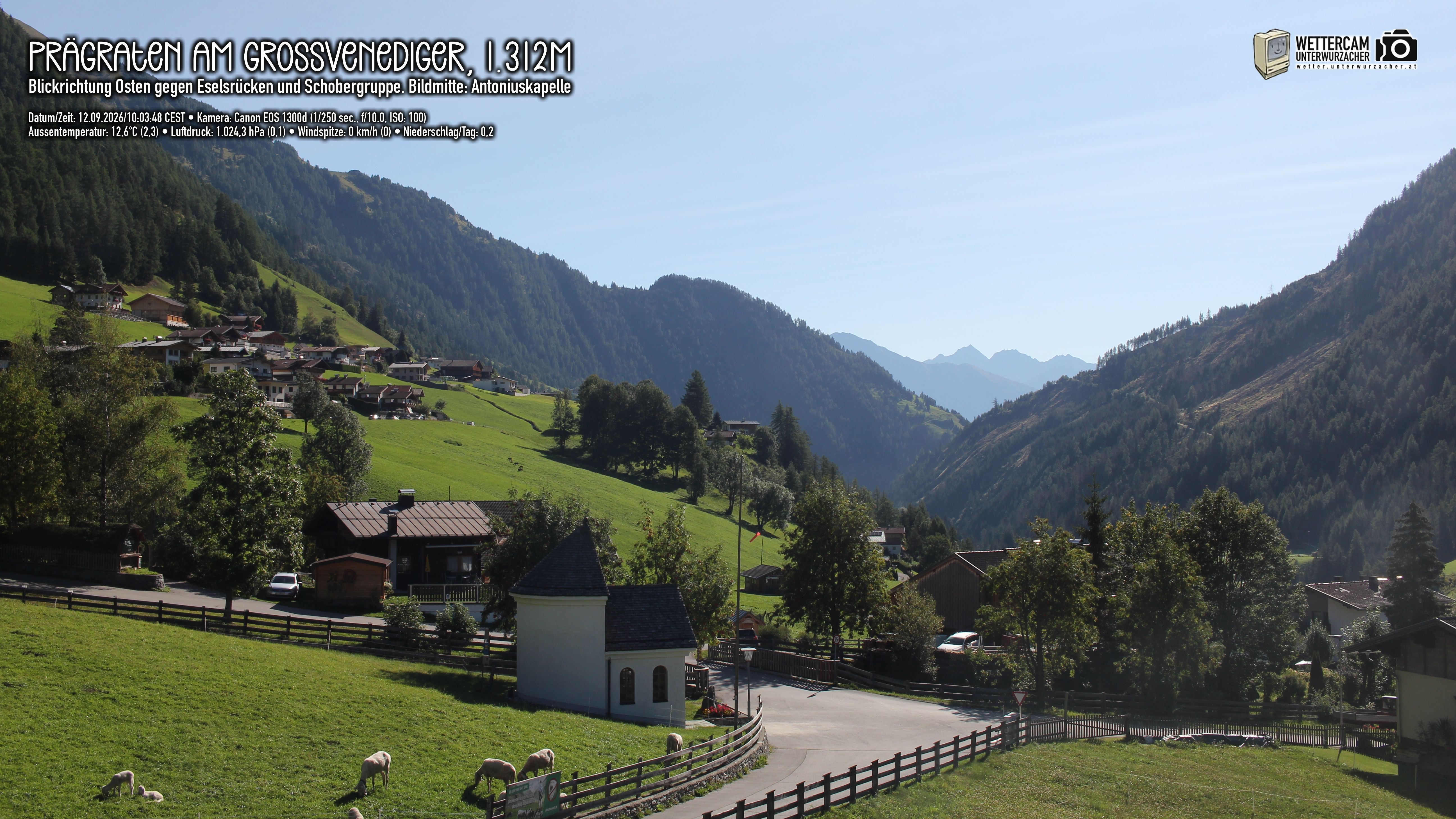 Archiv Foto Webcam Prägraten in Osttirol