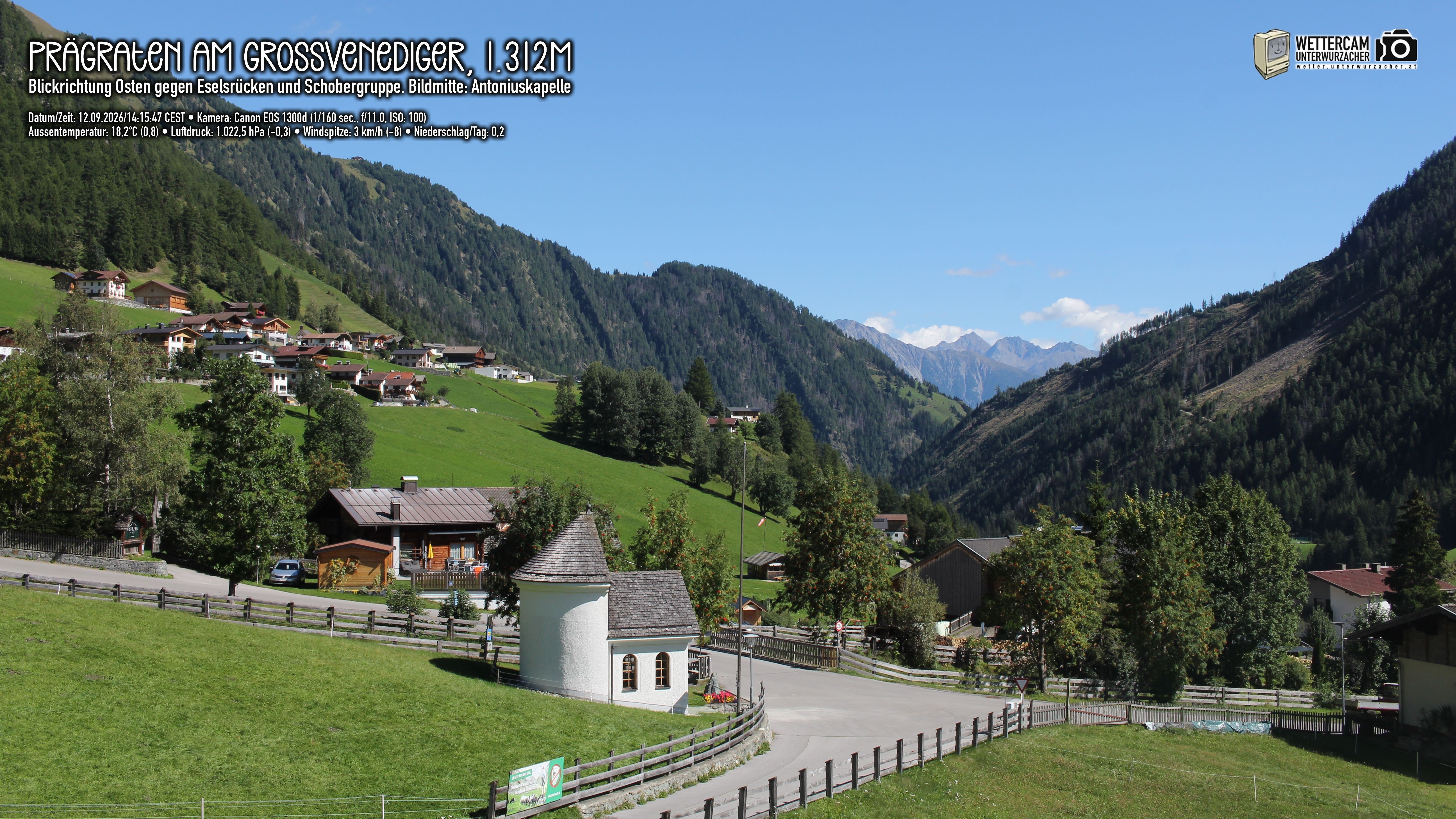 Archiv Foto Webcam Prägraten in Osttirol