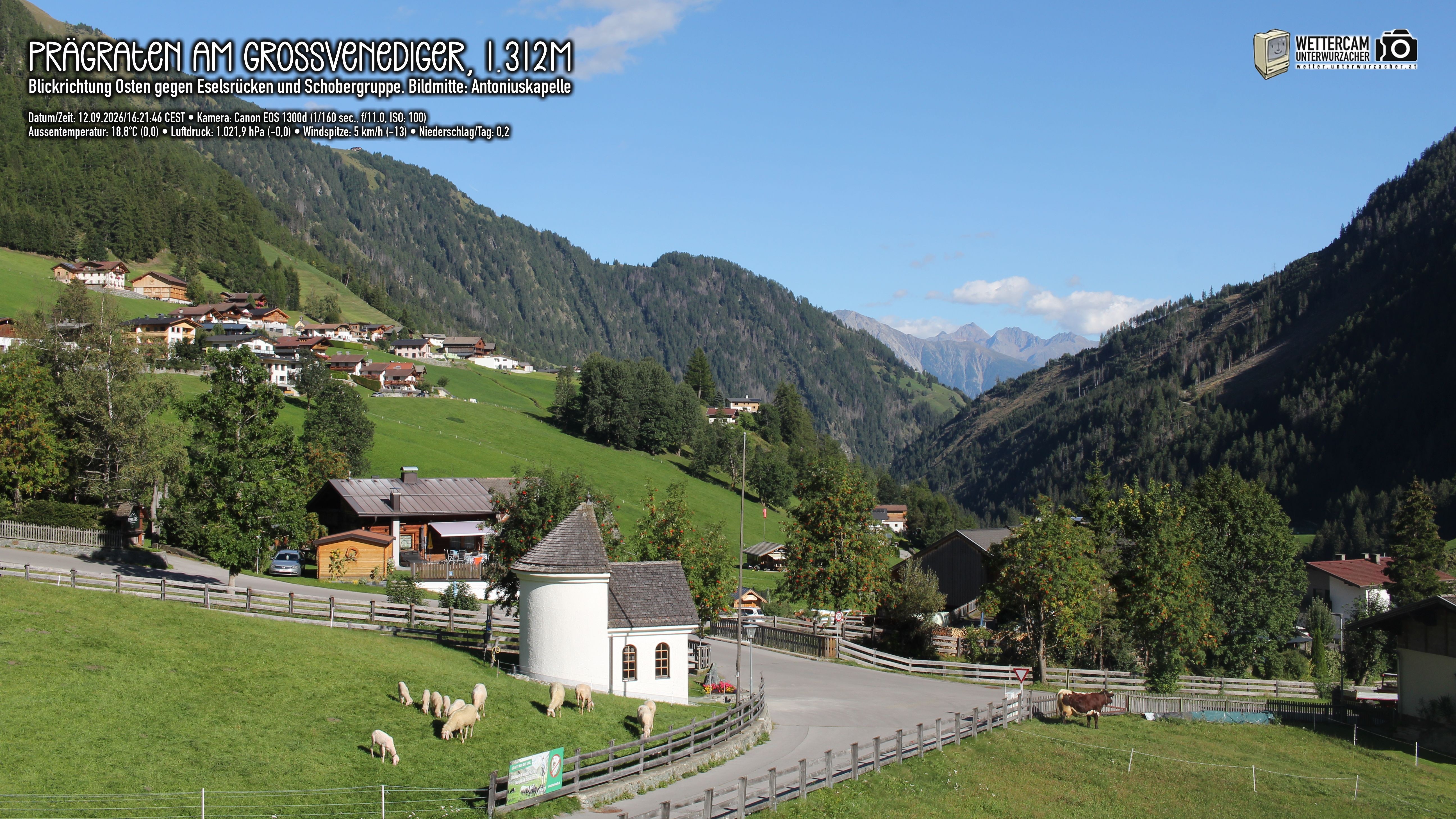 Archiv Foto Webcam Prägraten in Osttirol
