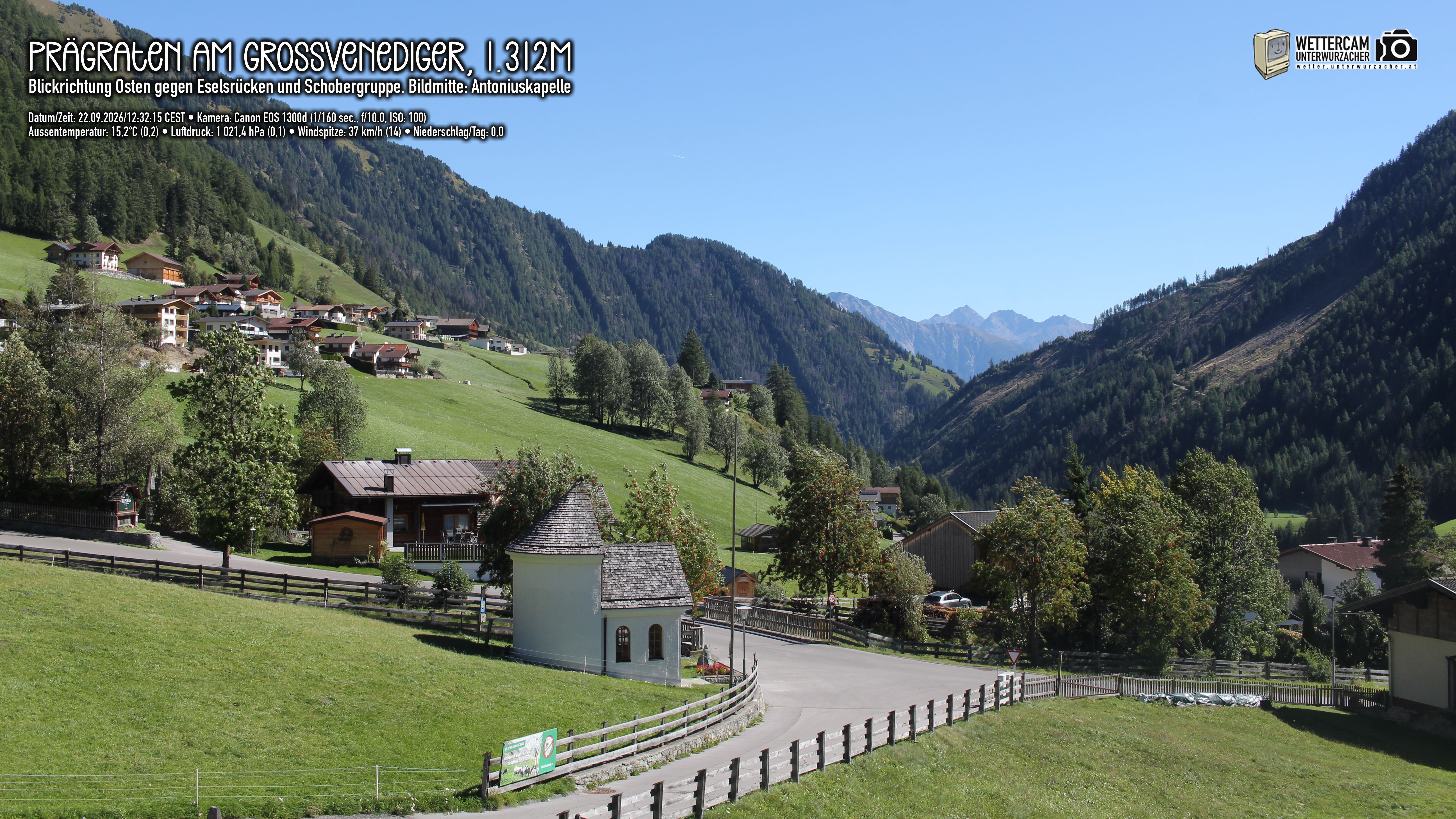 Archiv Foto Webcam Prägraten in Osttirol