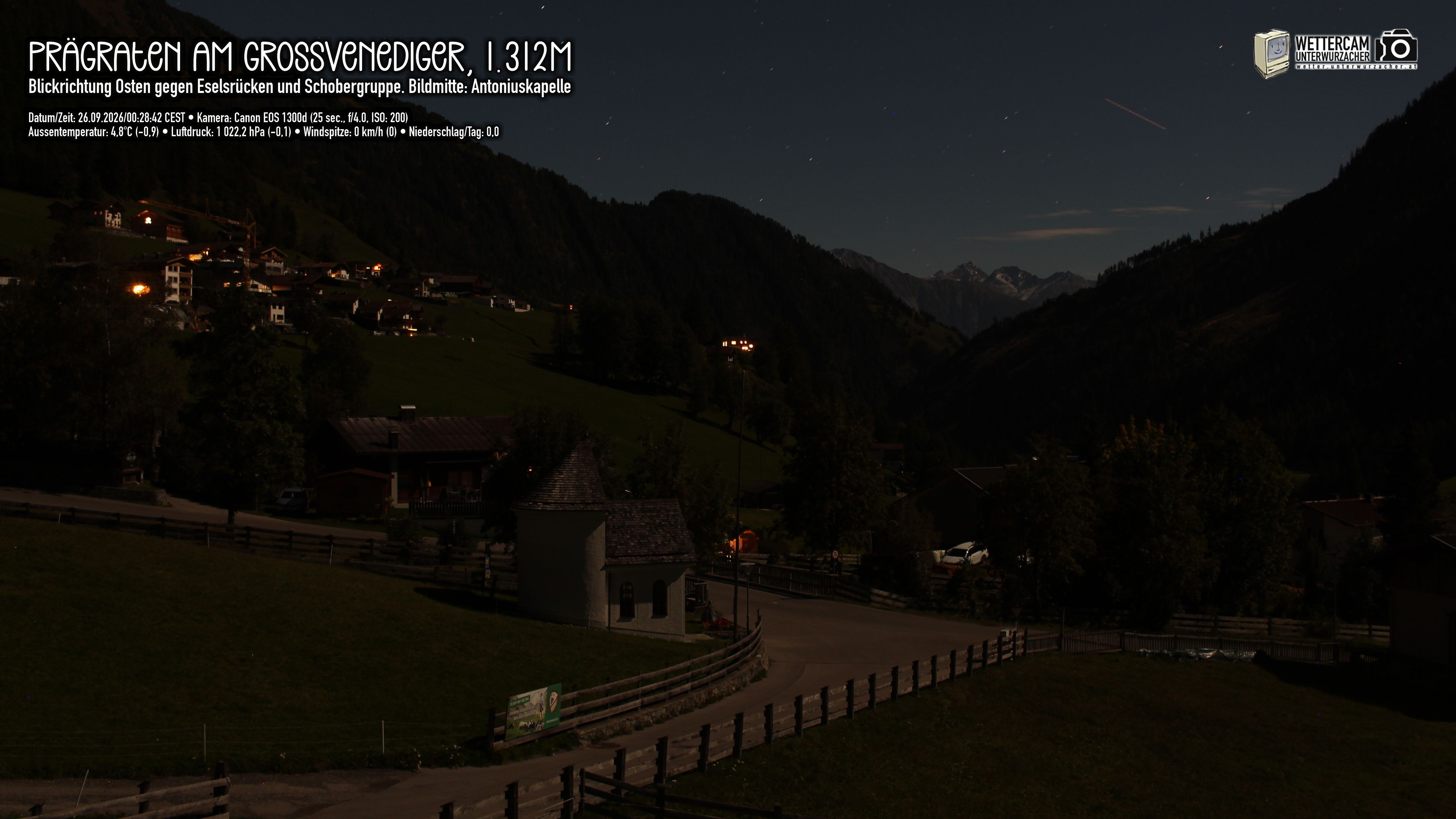 Archived image Webcam Prägraten, East Tyrol