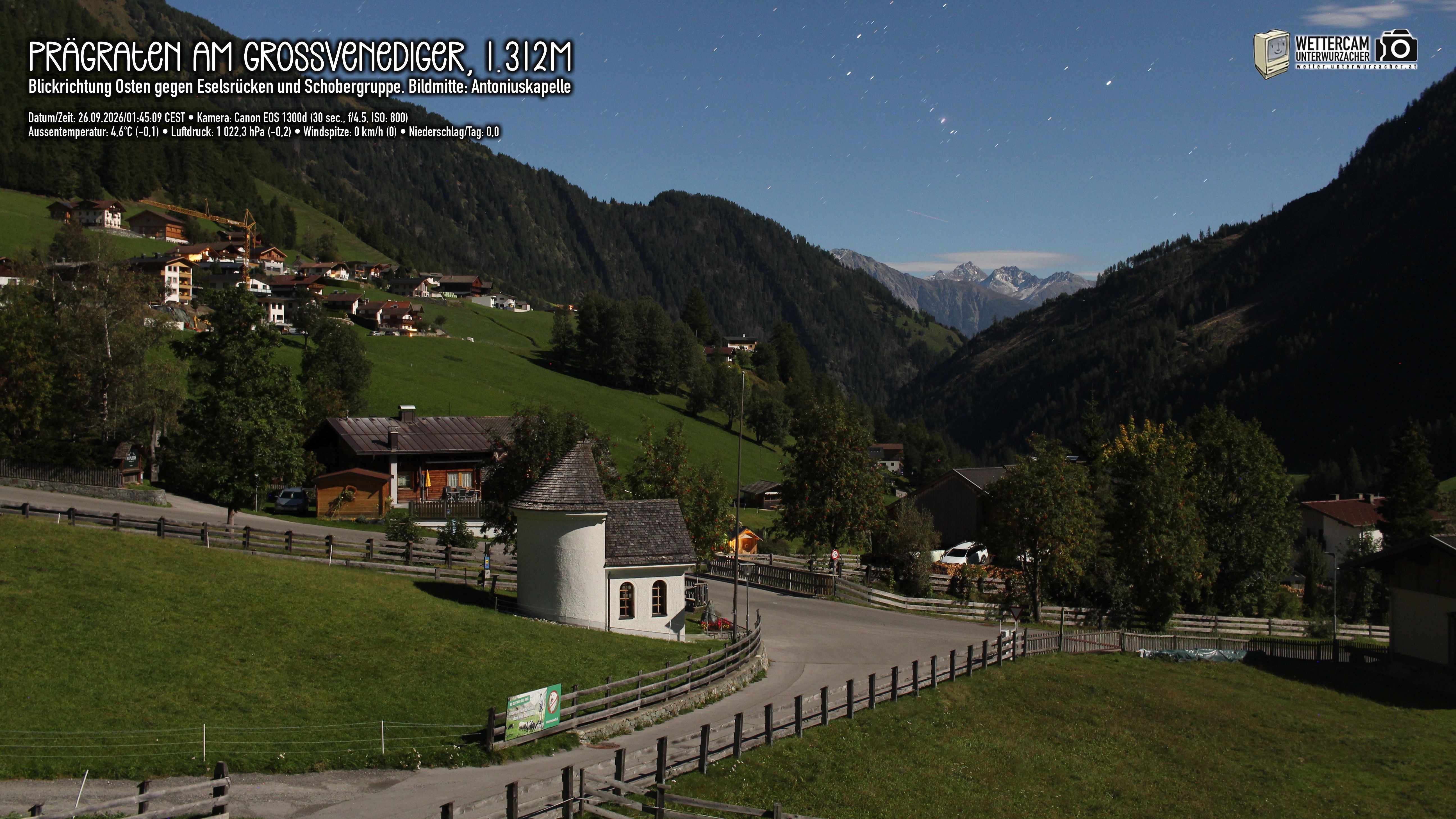 Archived image Webcam Prägraten, East Tyrol