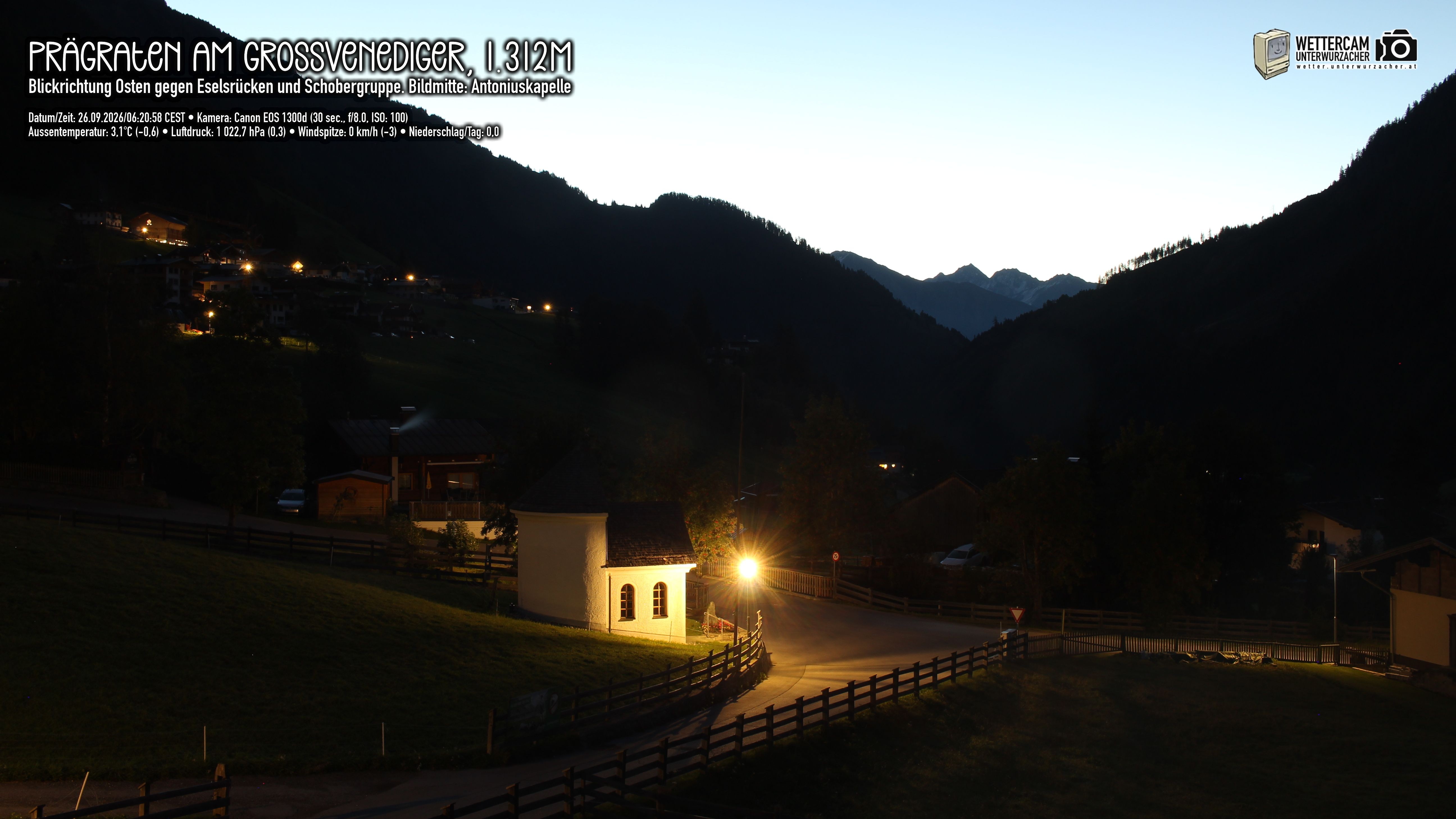Archived image Webcam Prägraten, East Tyrol