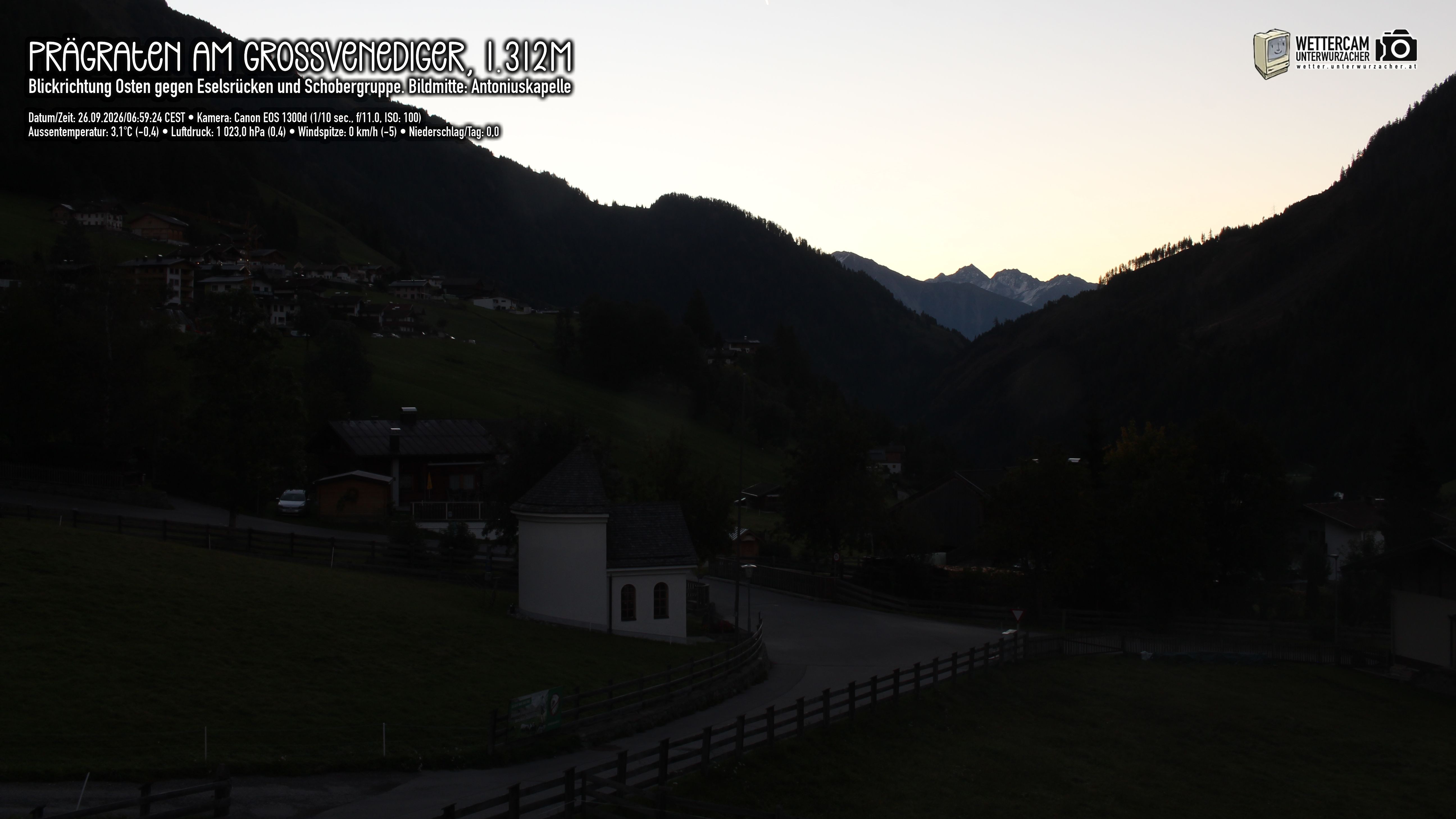 Archived image Webcam Prägraten, East Tyrol