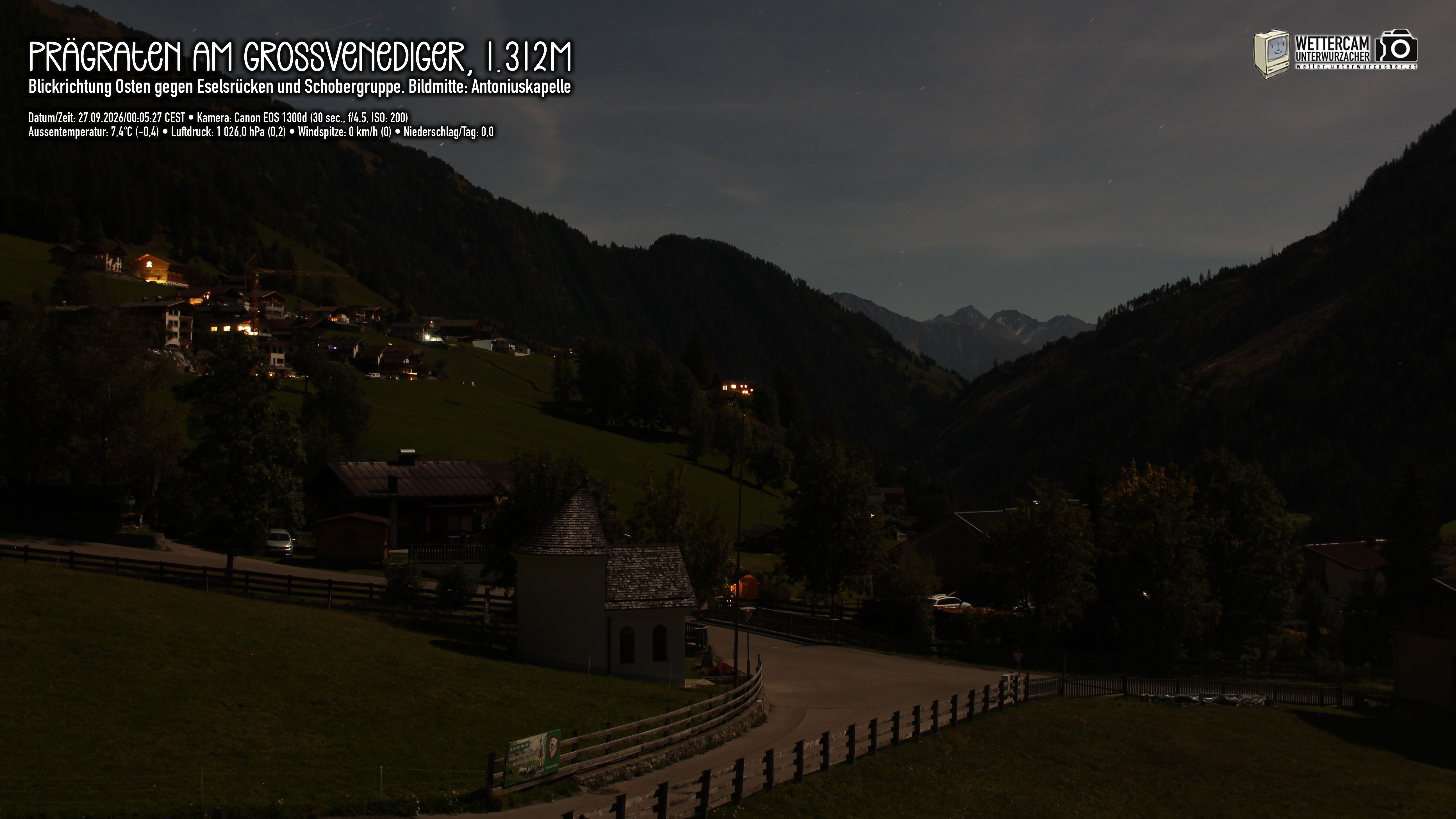 Archiv Foto Webcam Prägraten in Osttirol