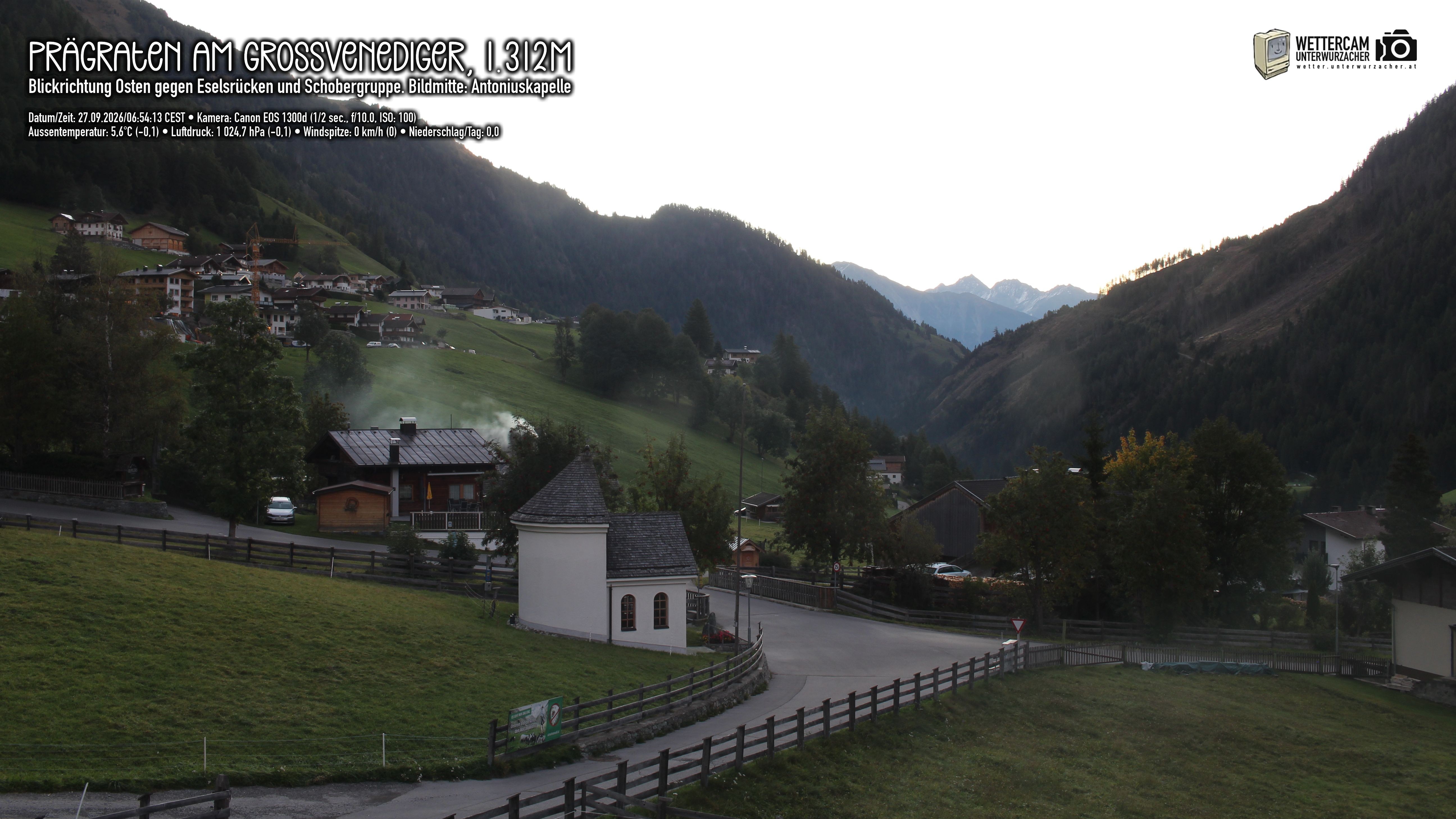 Archiv Foto Webcam Prägraten in Osttirol
