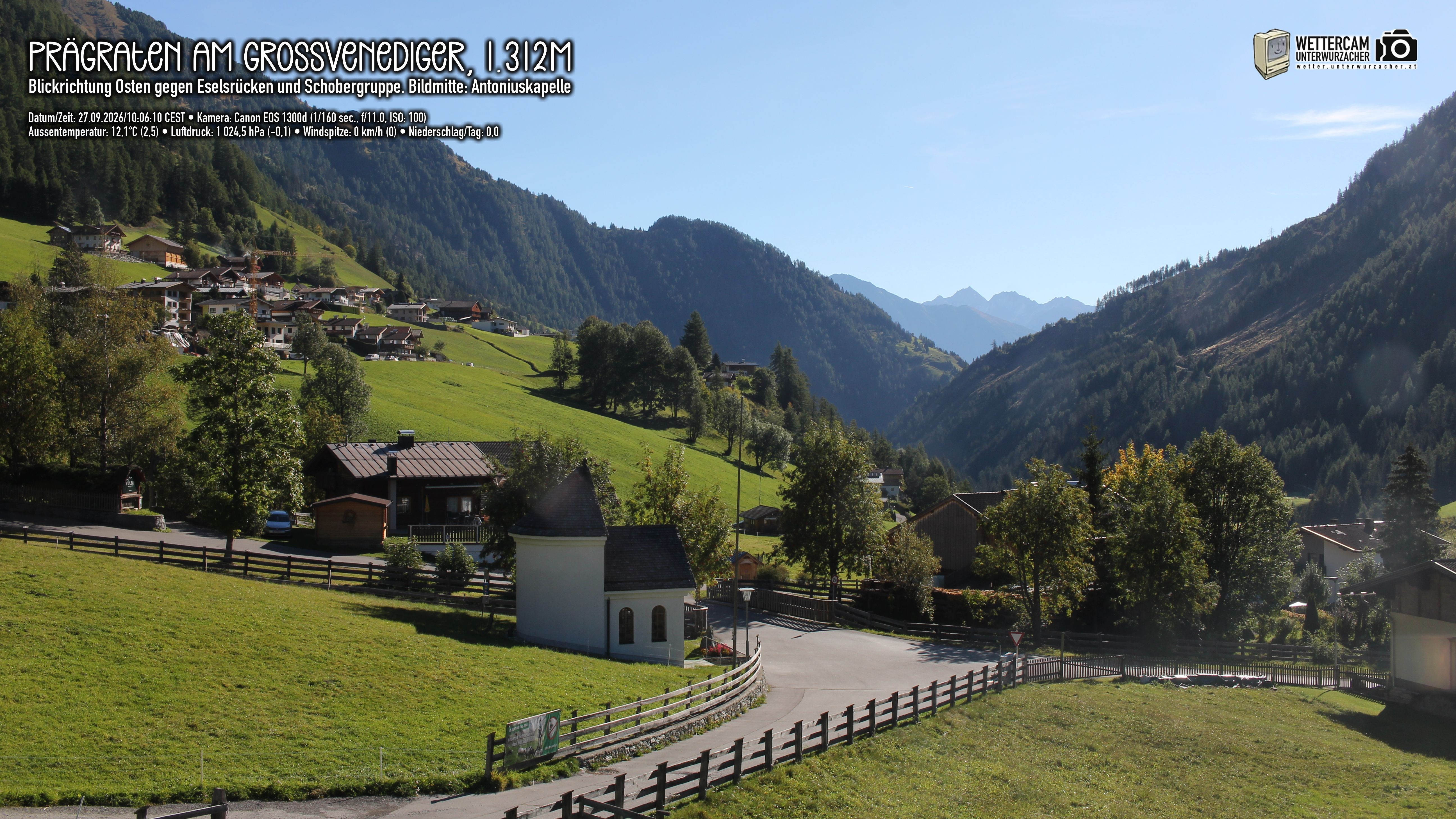Archiv Foto Webcam Prägraten in Osttirol