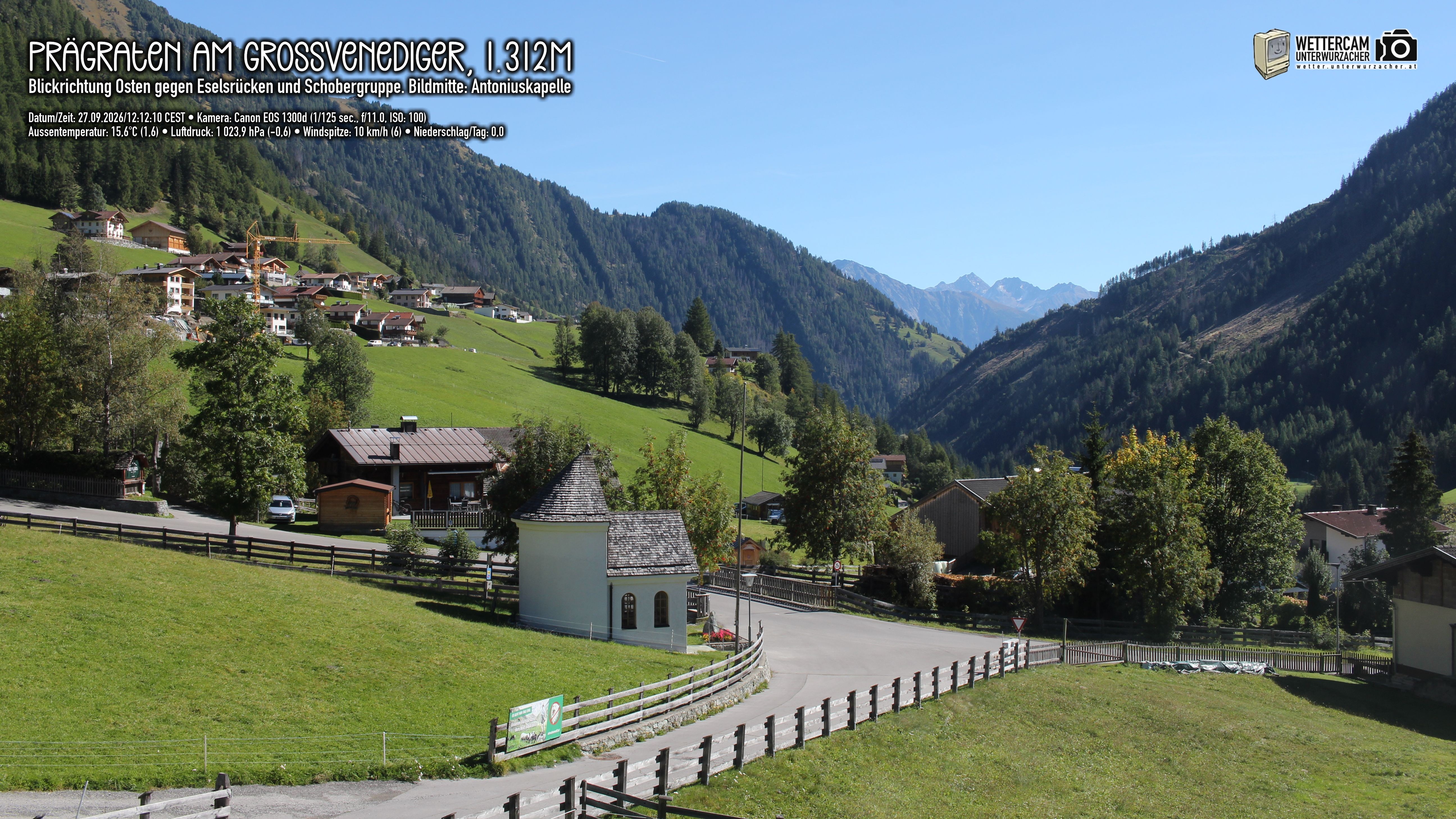 Archiv Foto Webcam Prägraten in Osttirol