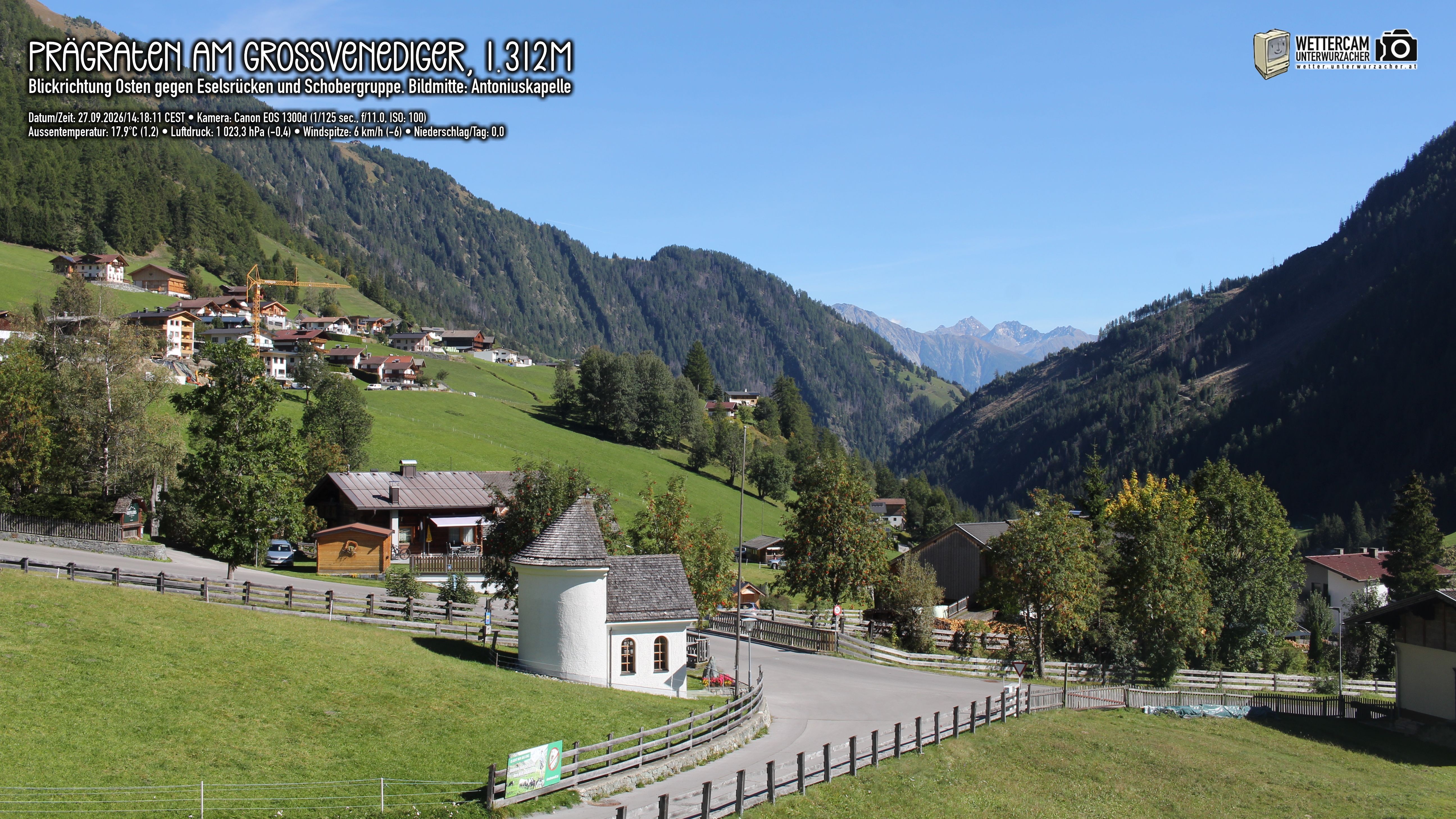 Archiv Foto Webcam Prägraten in Osttirol