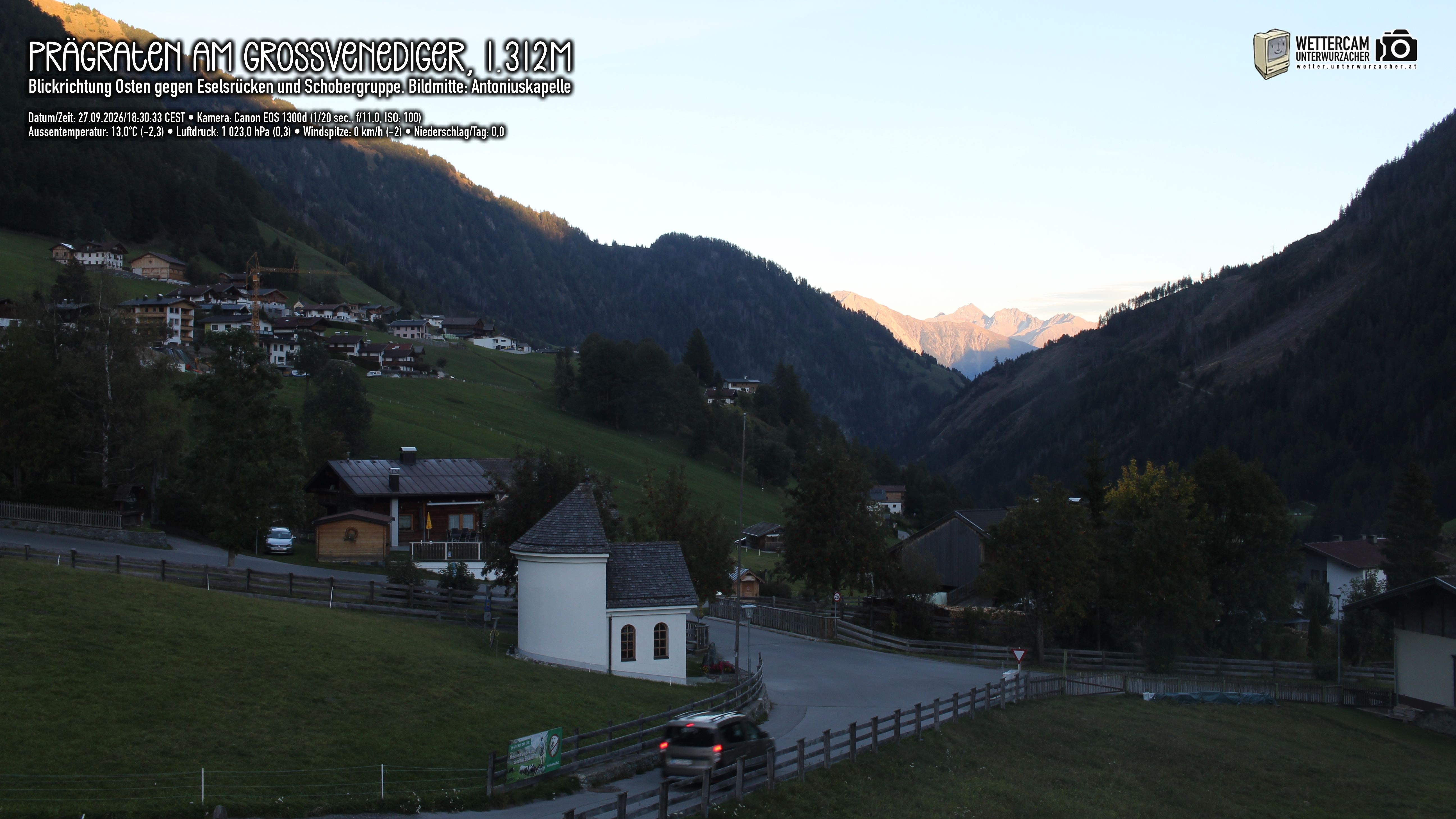 Archiv Foto Webcam Prägraten in Osttirol