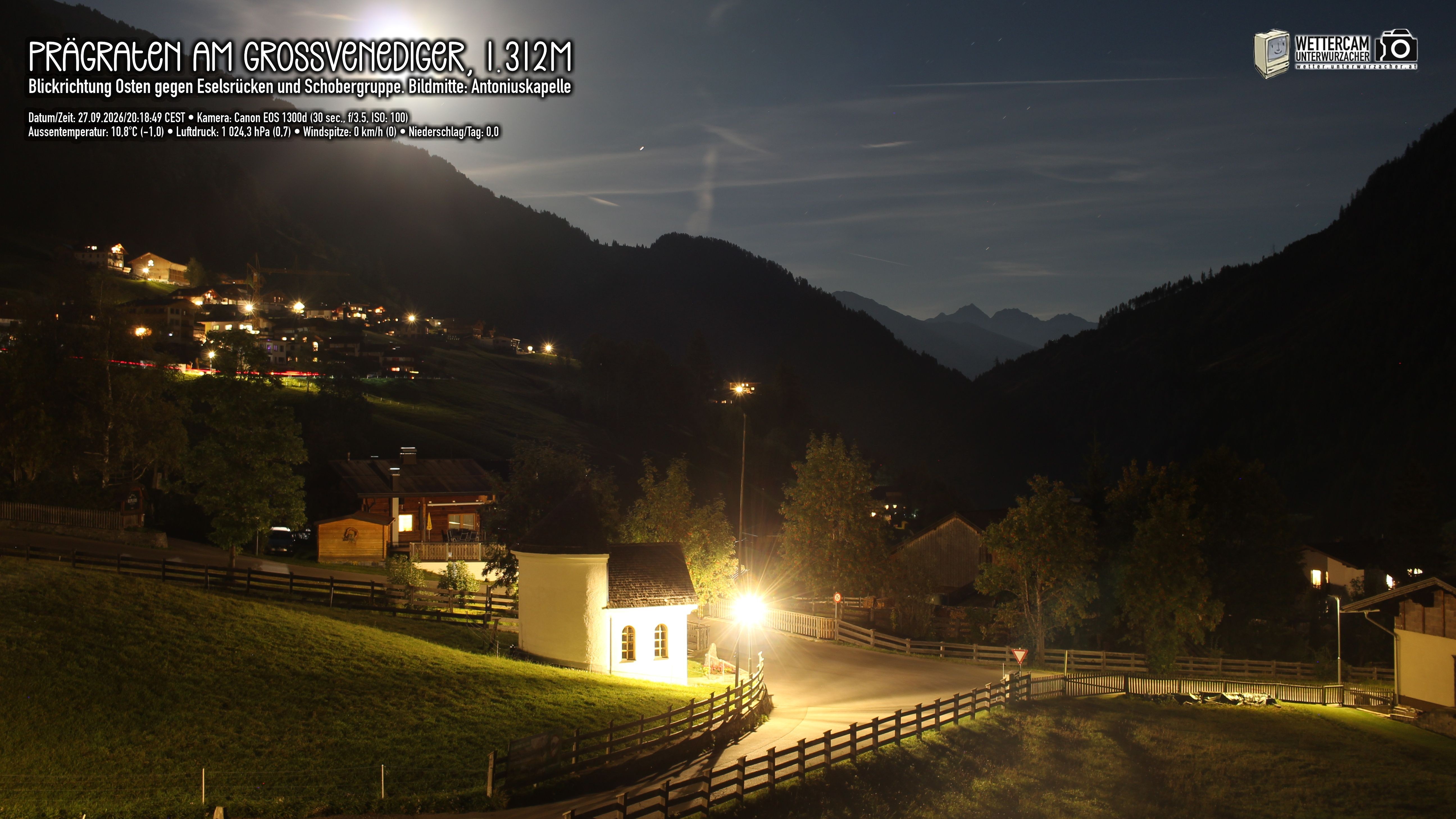 Archived image Webcam Prägraten, East Tyrol