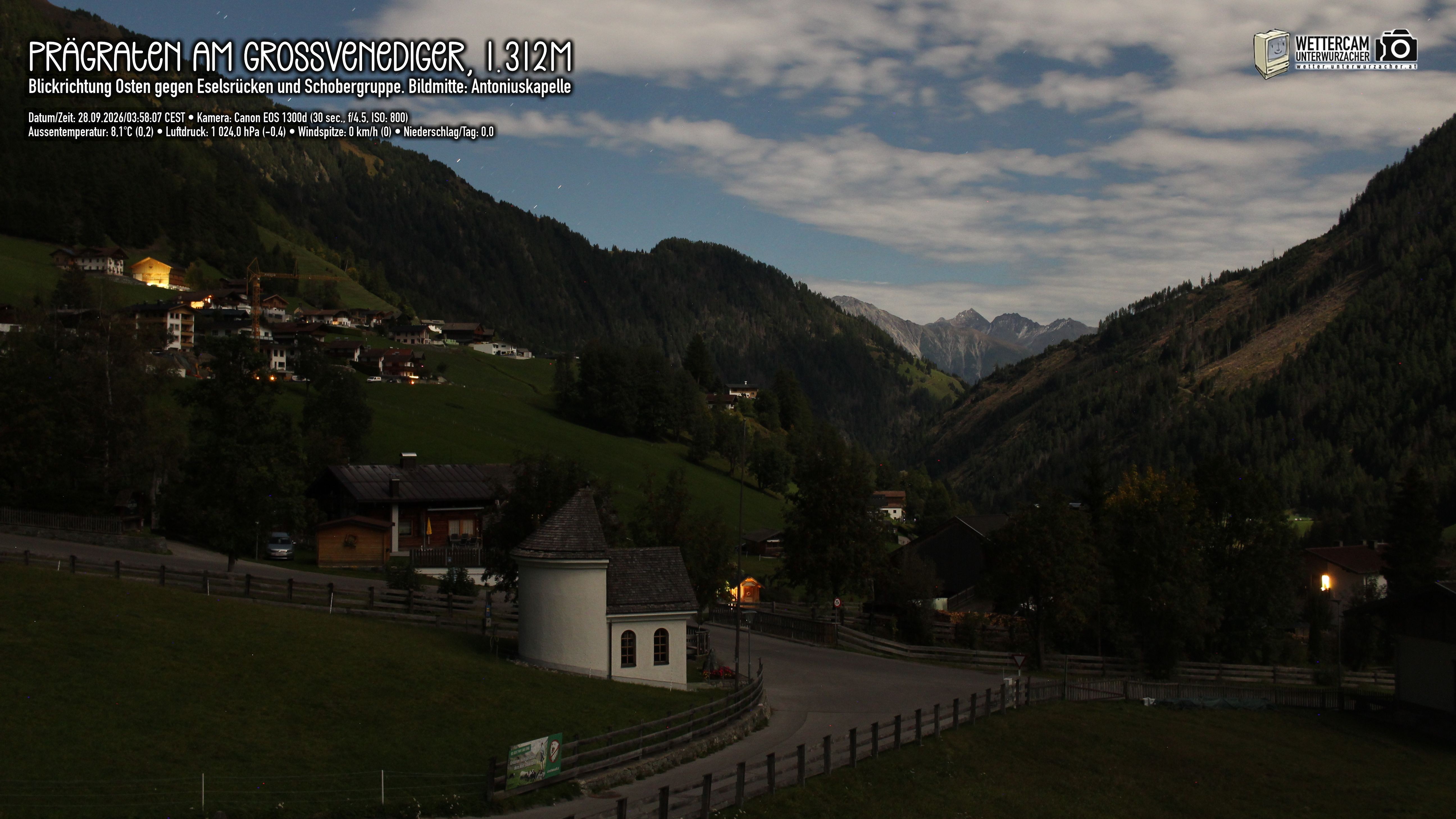 Archiv Foto Webcam Prägraten in Osttirol