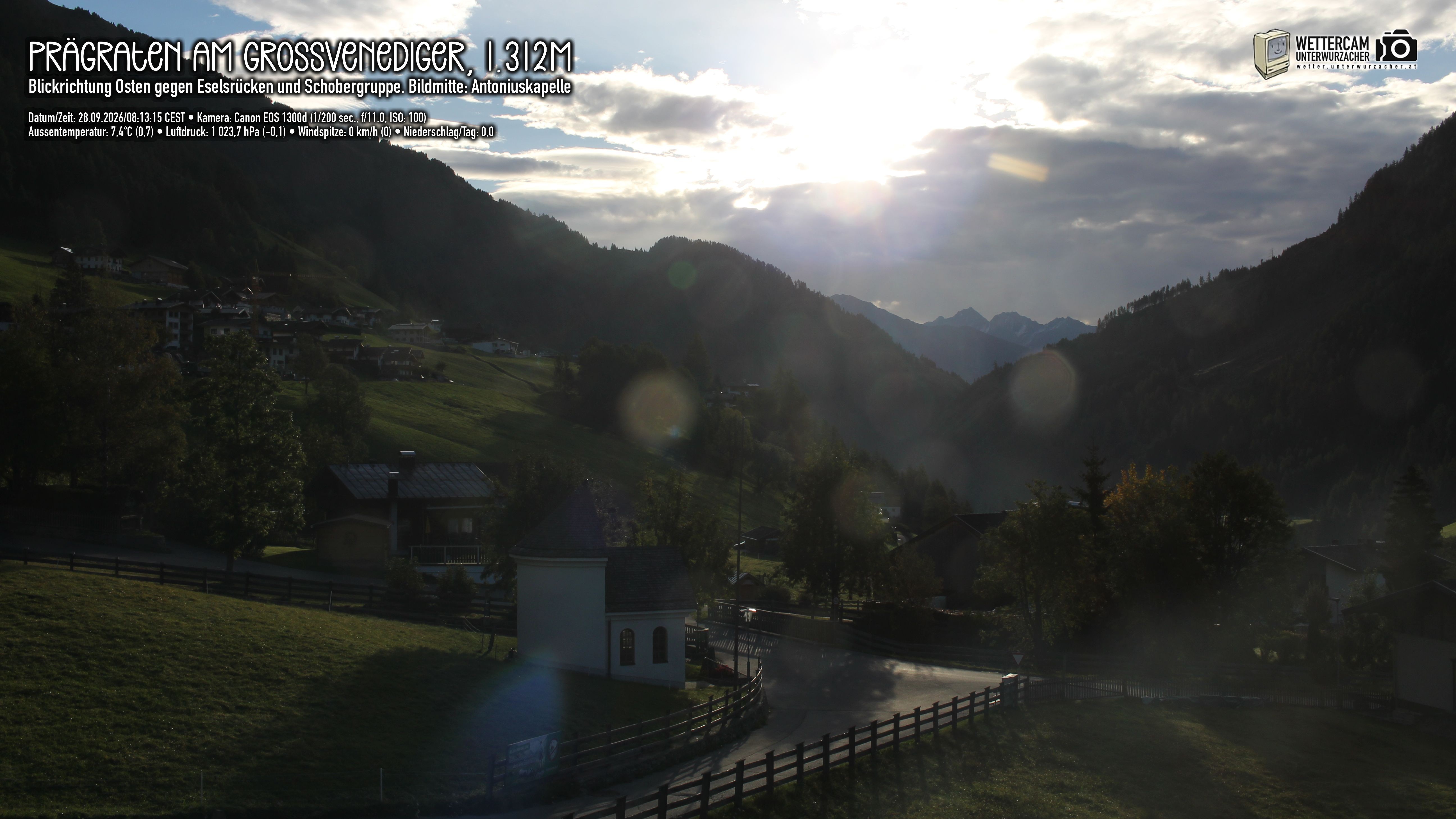 Archiv Foto Webcam Prägraten in Osttirol