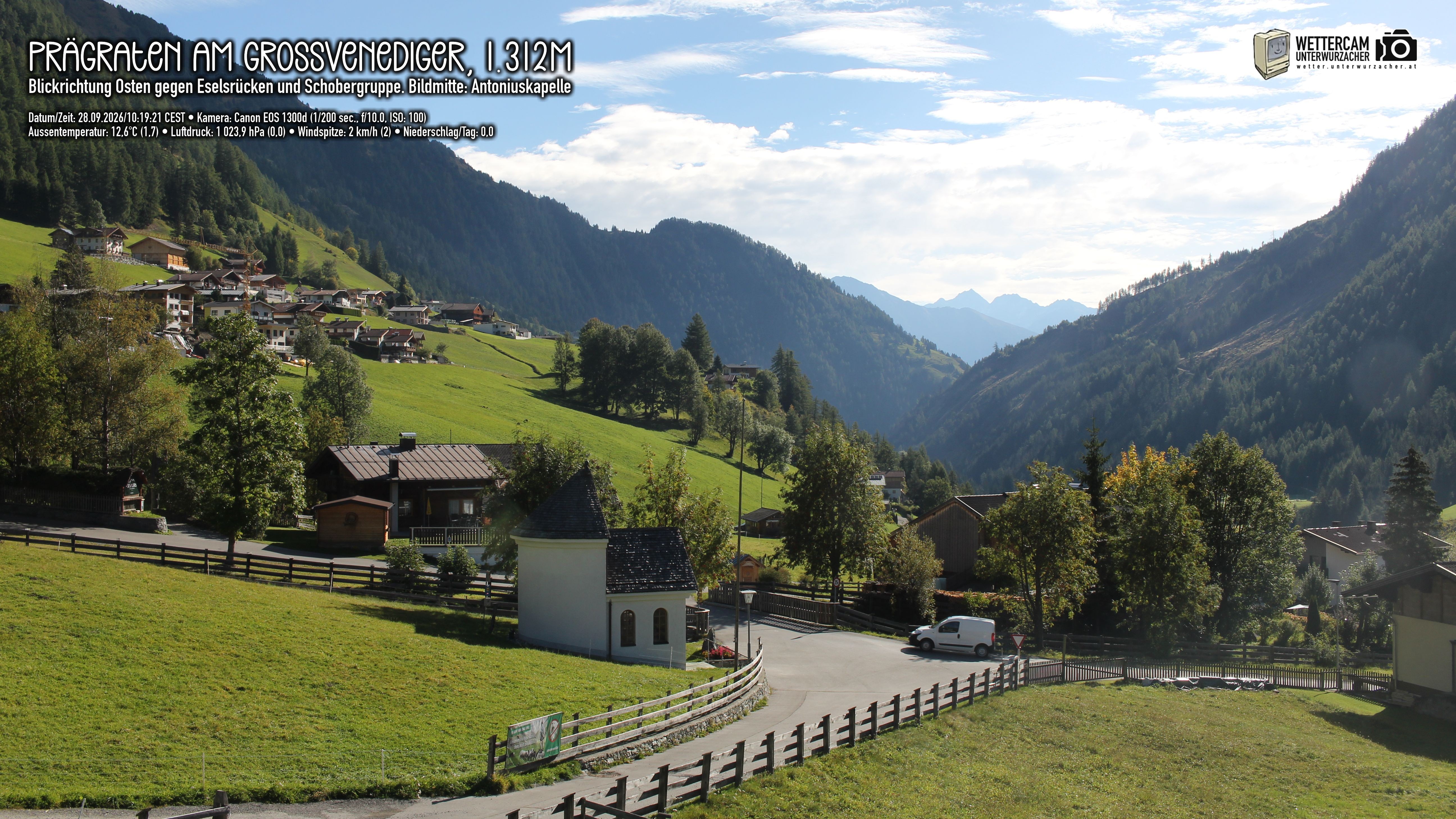 Archiv Foto Webcam Prägraten in Osttirol